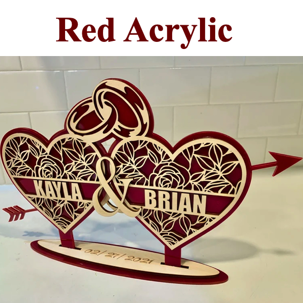 Personalized hearts with rings