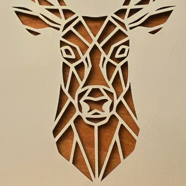 2 piece geometric art