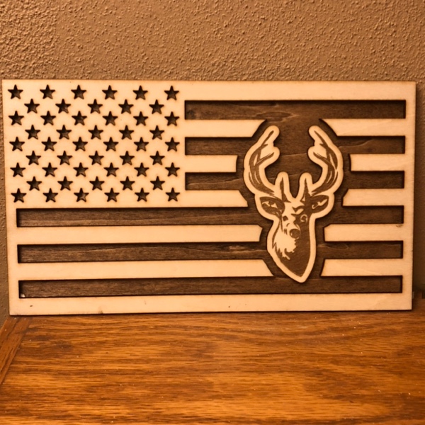 Custom inlay on flag