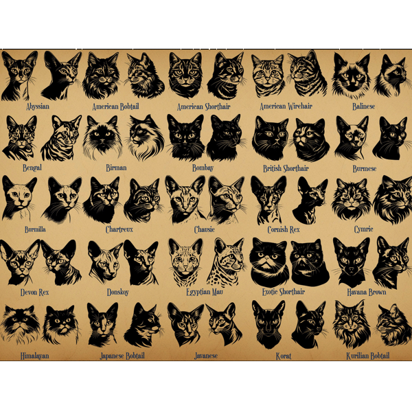 Cat breed cell phone holder