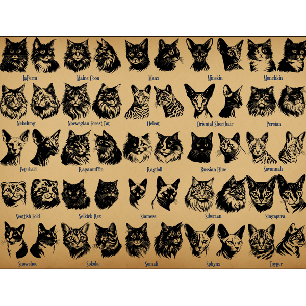 Cat breed cell phone holder
