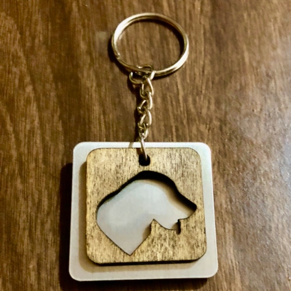 Pet breed keychain