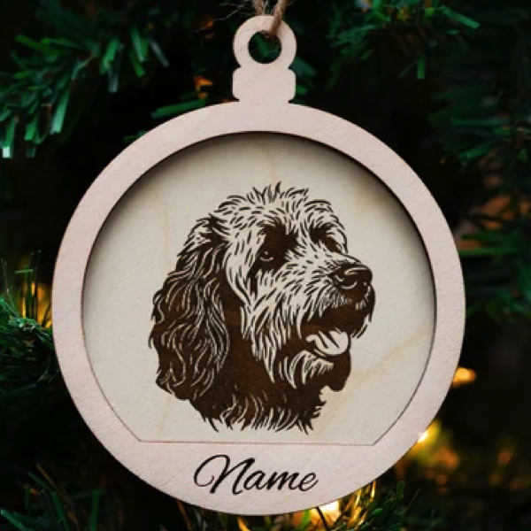 Custom dog ornament
