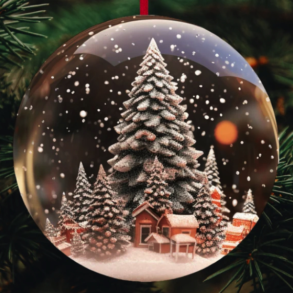 Snow globe ornaments