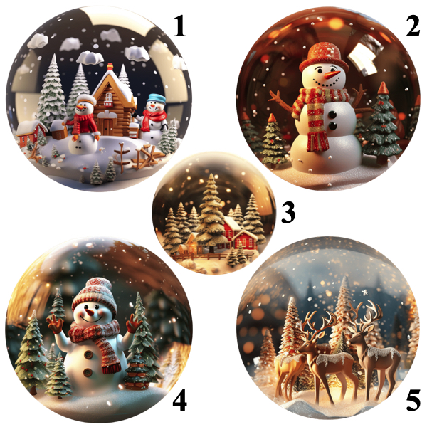 Snow globe ornaments