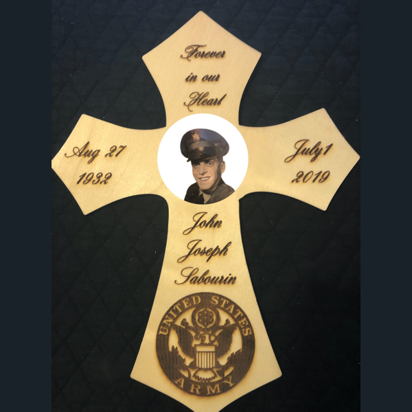 Engraved Memorial Cross