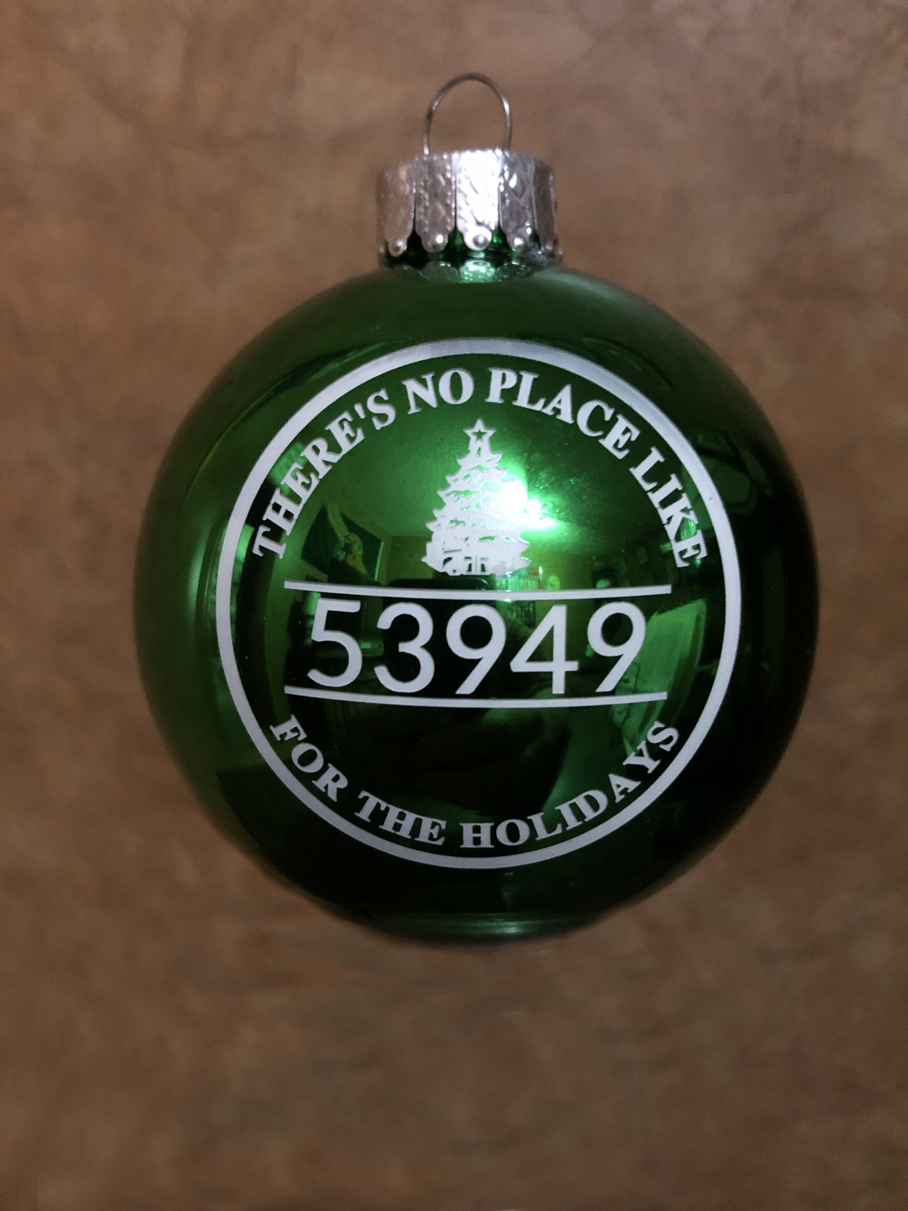 Engraved Christmas ornament