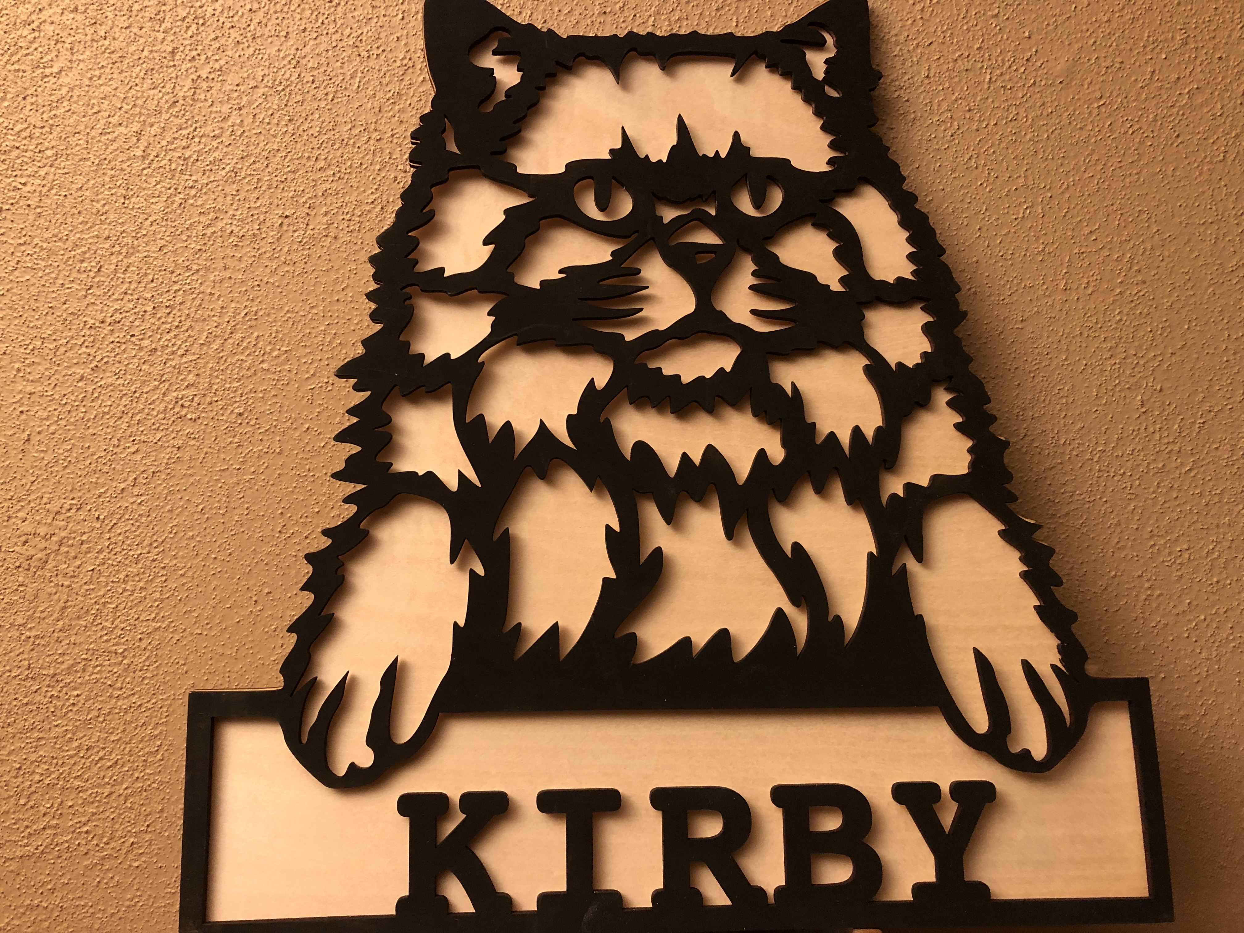 "Peekaboo" Welcome or name sign with pet breed