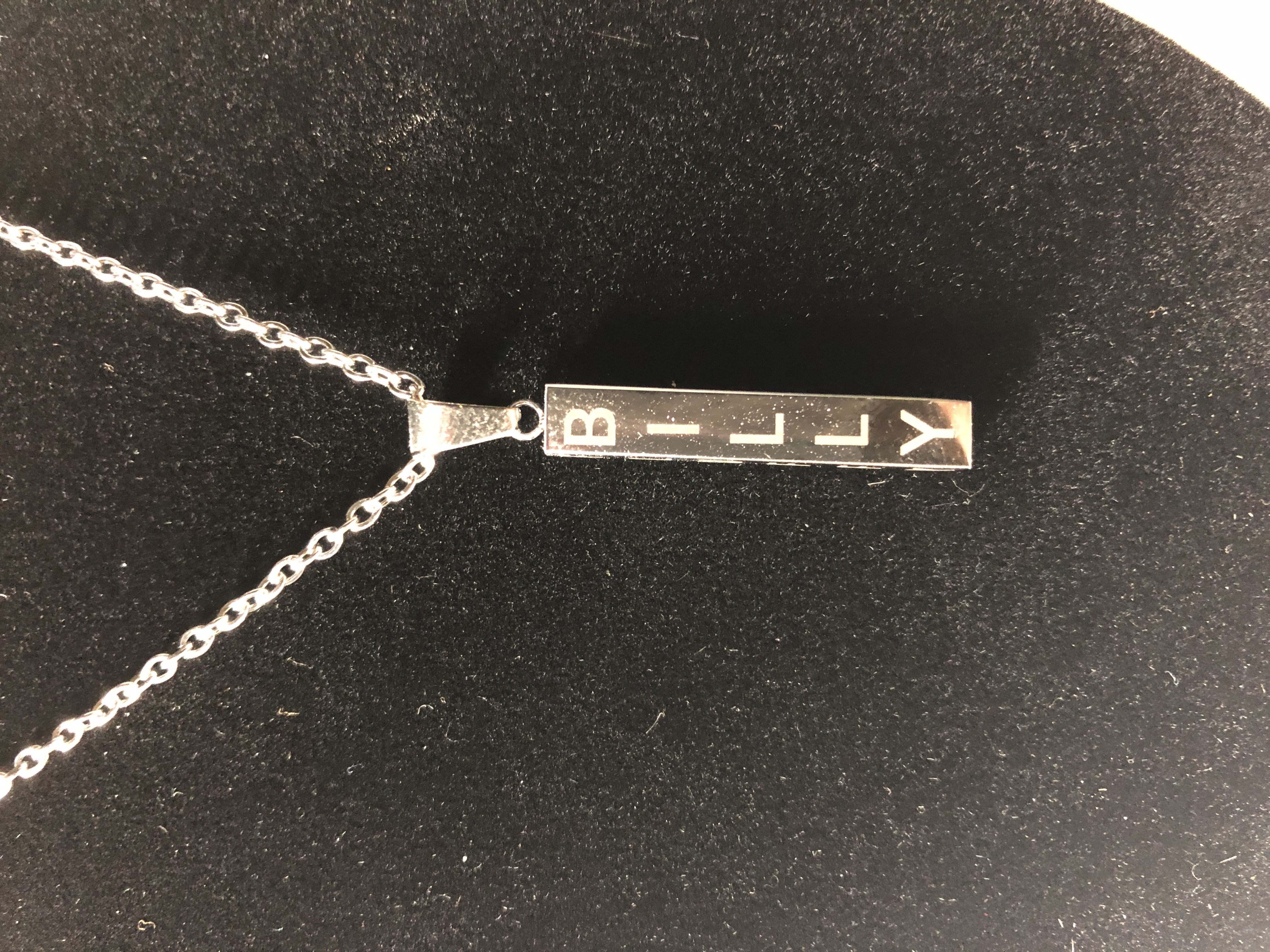 4 sided bar necklace