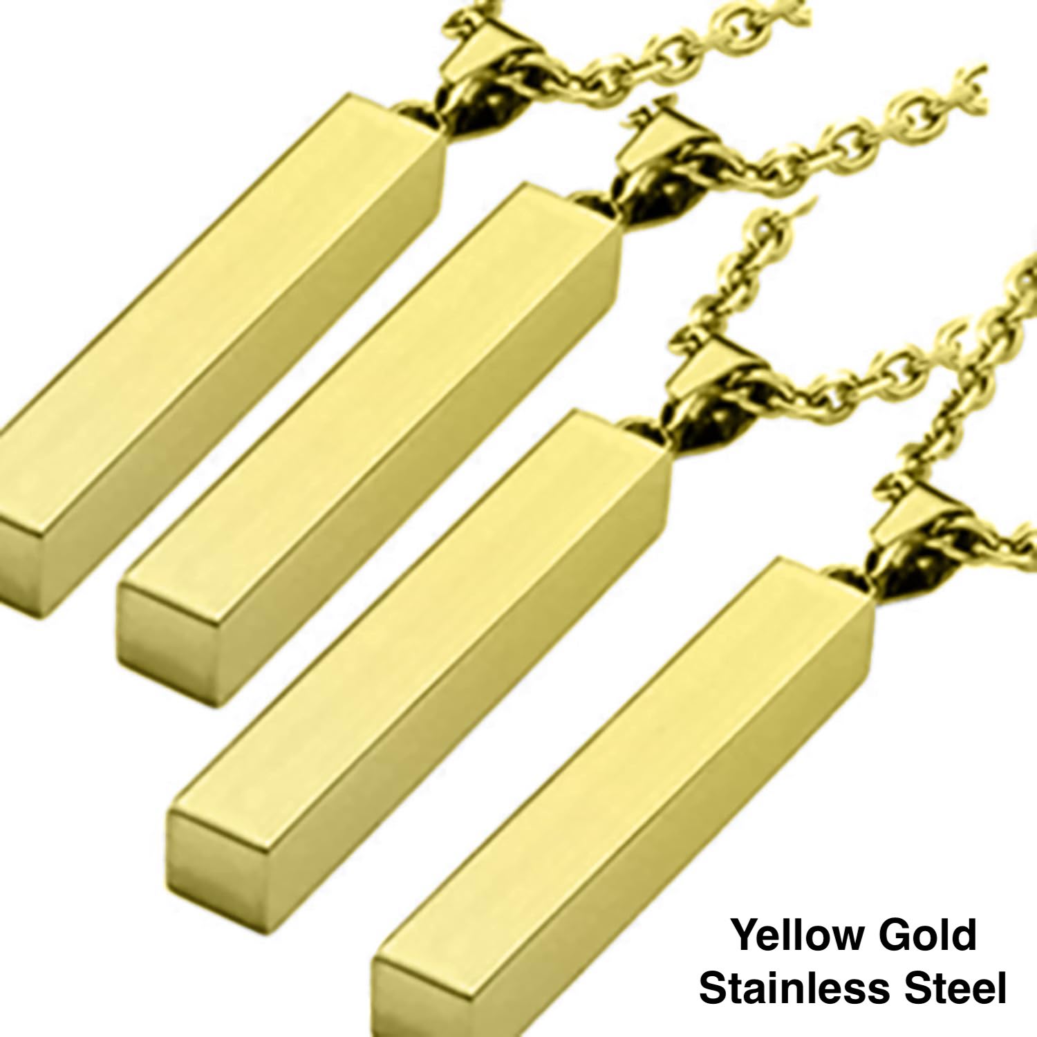 4 sided bar necklace