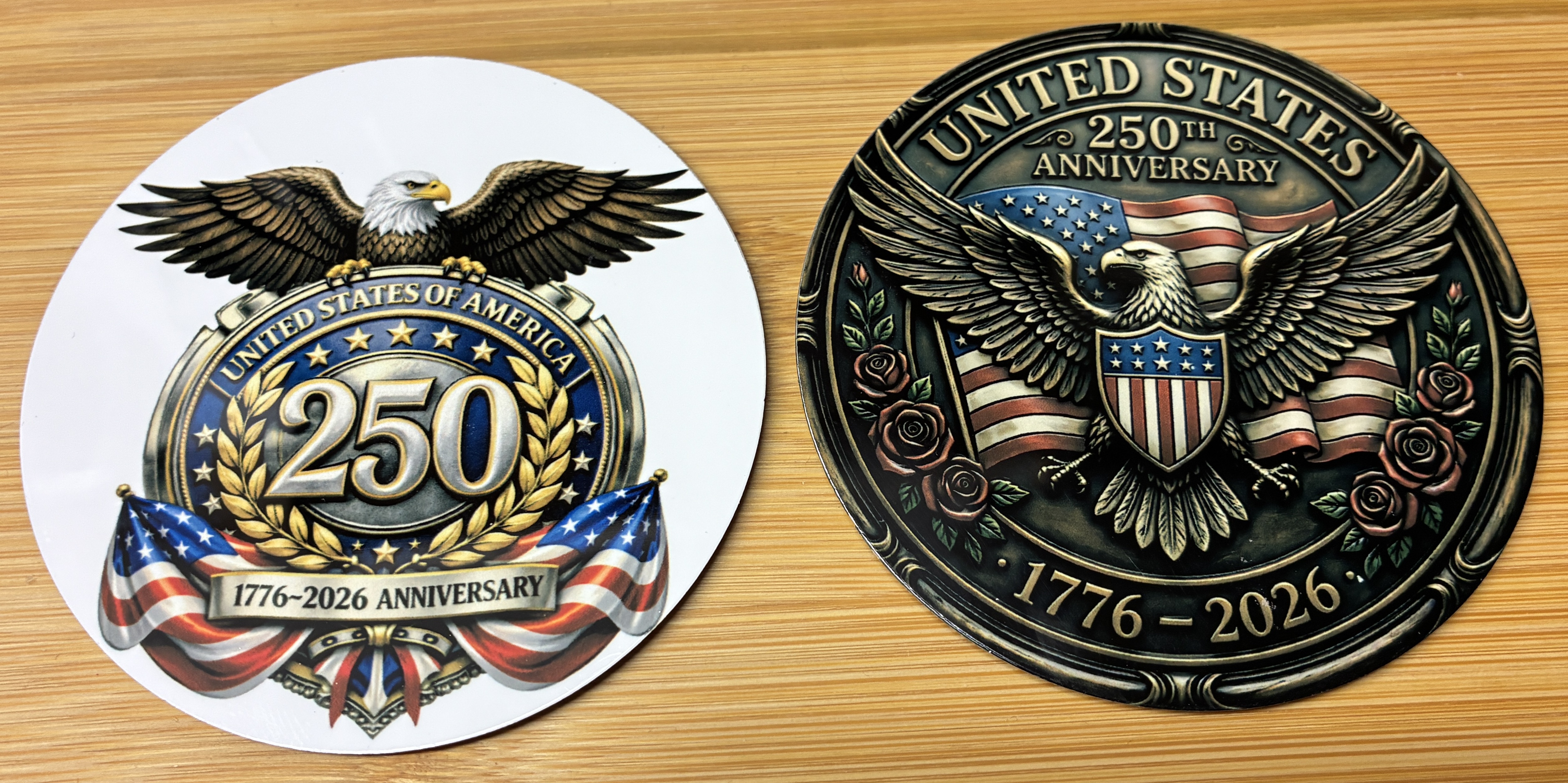 United States 250th Anniversary Commemorative Magnets