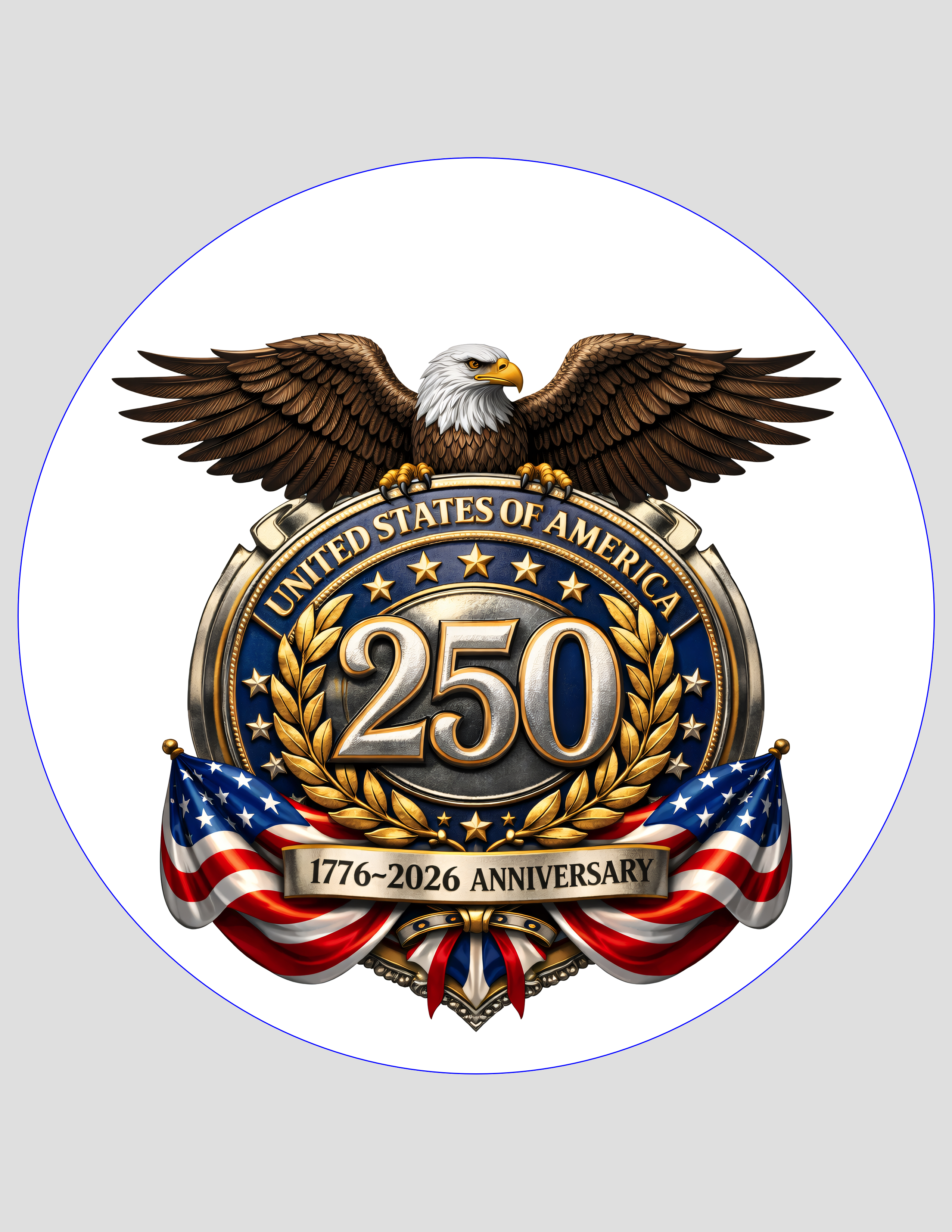 USA 250th Anniversary Commemorative Door Hangers