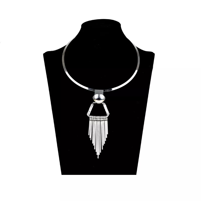 Big Statement Triangle Tassel Necklace