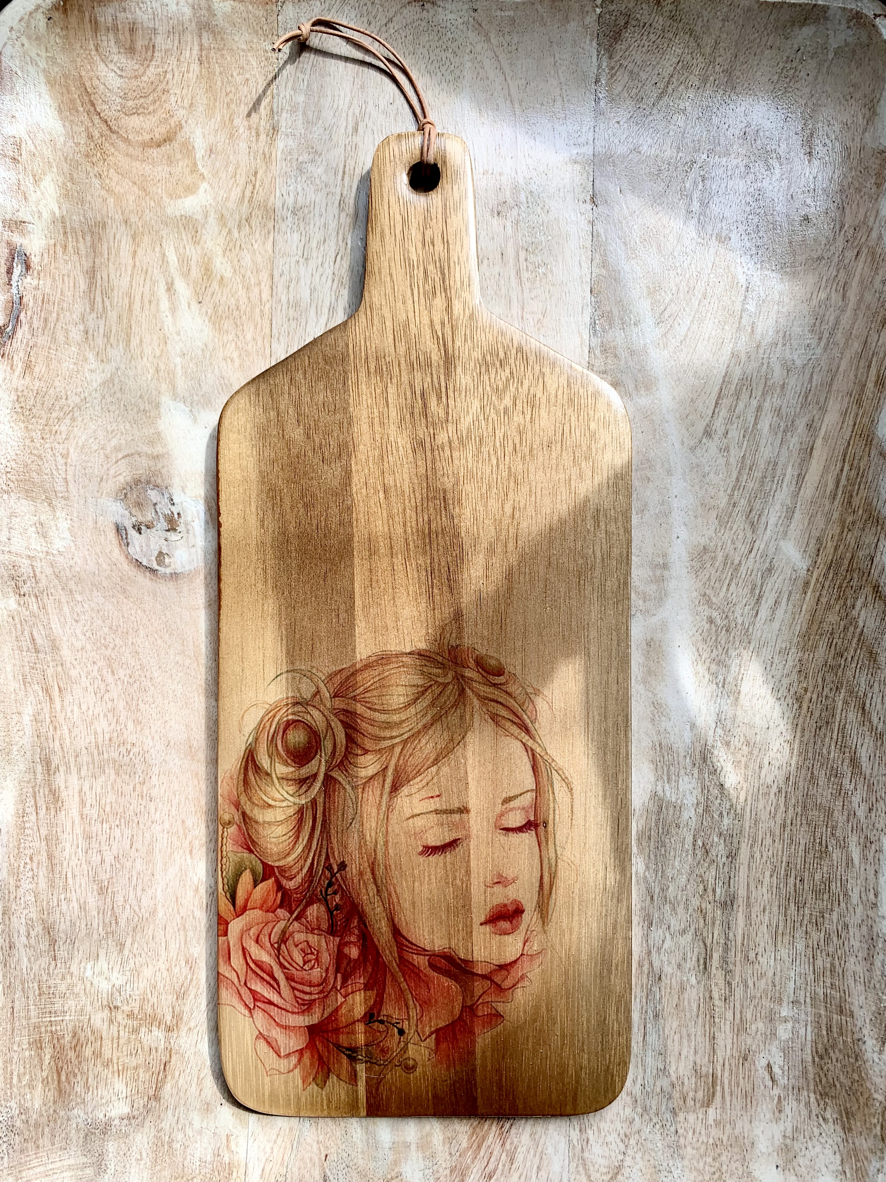 Handmade Board Resin Wood Painting