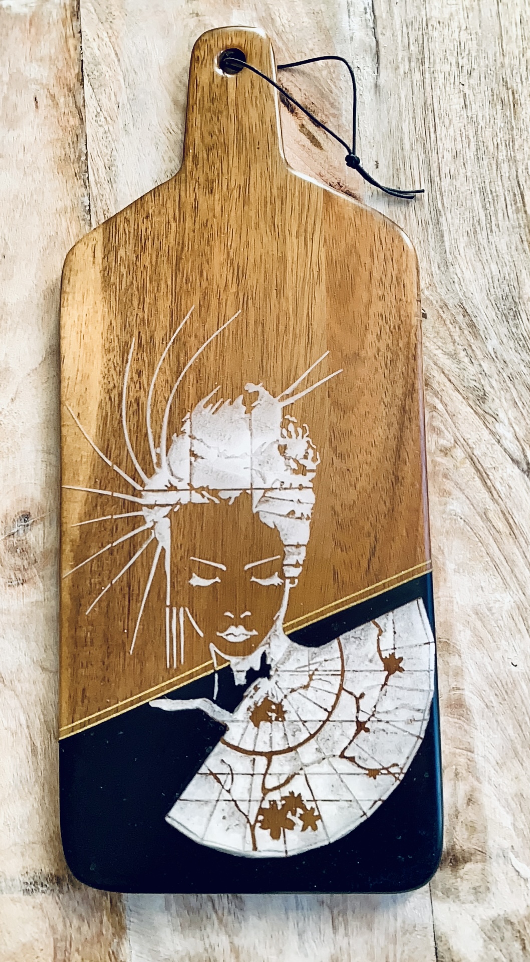 Handmade Board Resin Wood Painting 