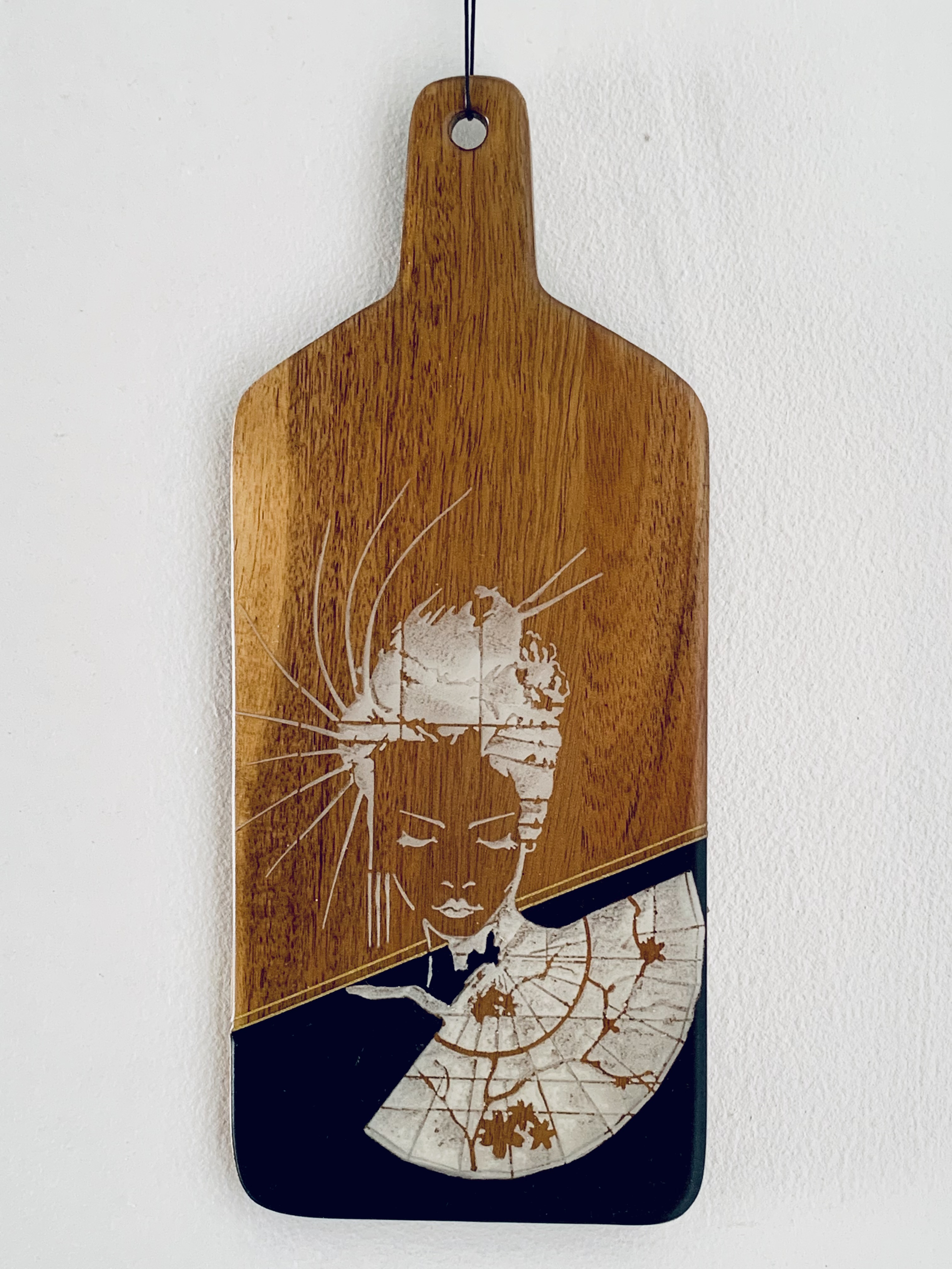 Handmade Board Resin Wood Painting