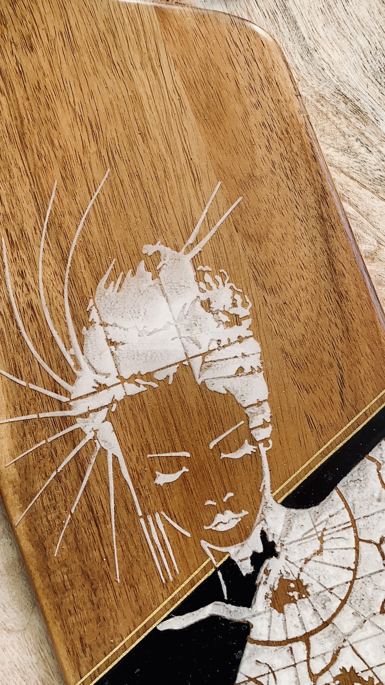 Handmade Board Resin Wood Painting 