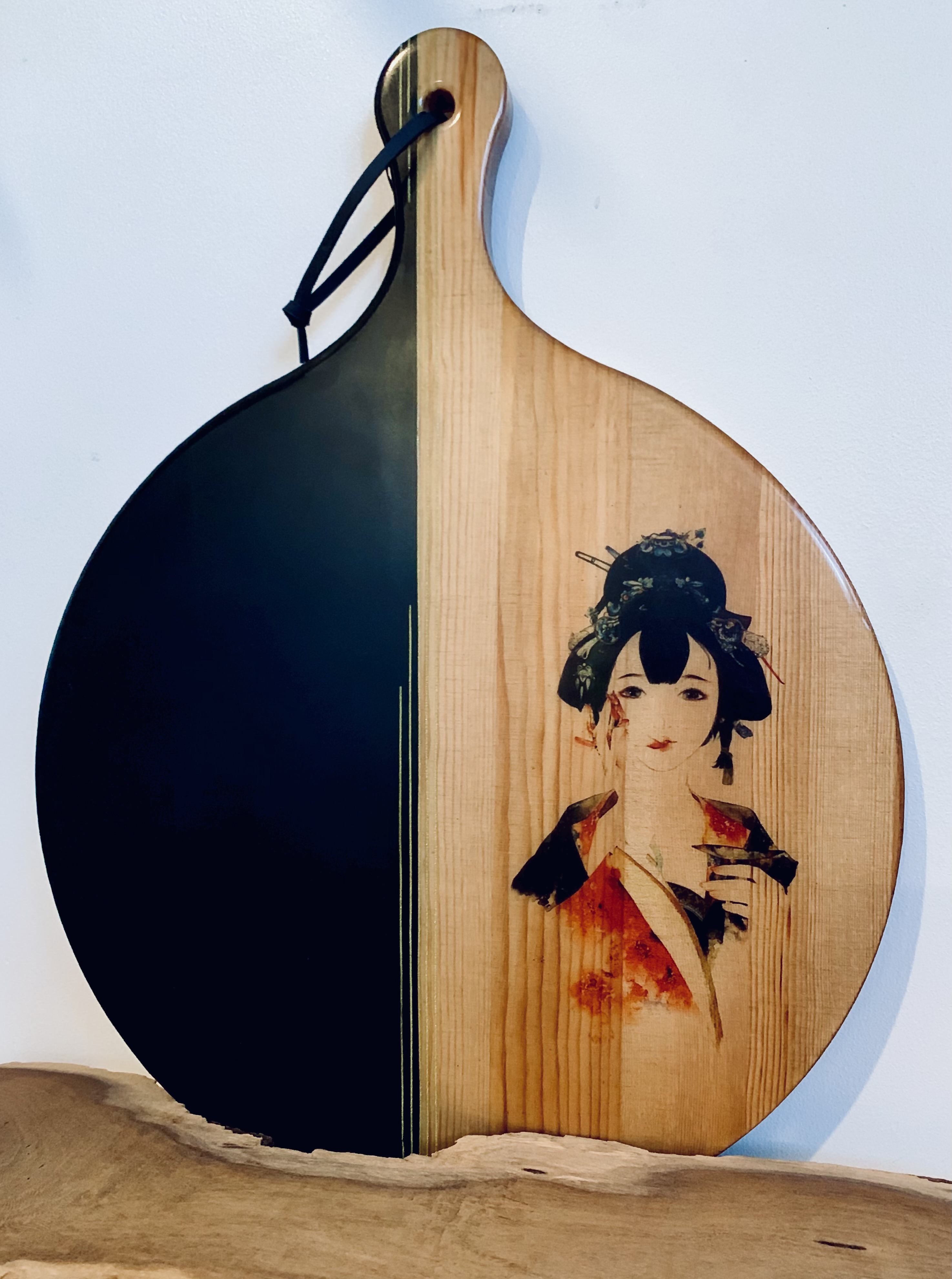 Handmade Board Resin Wood Painting