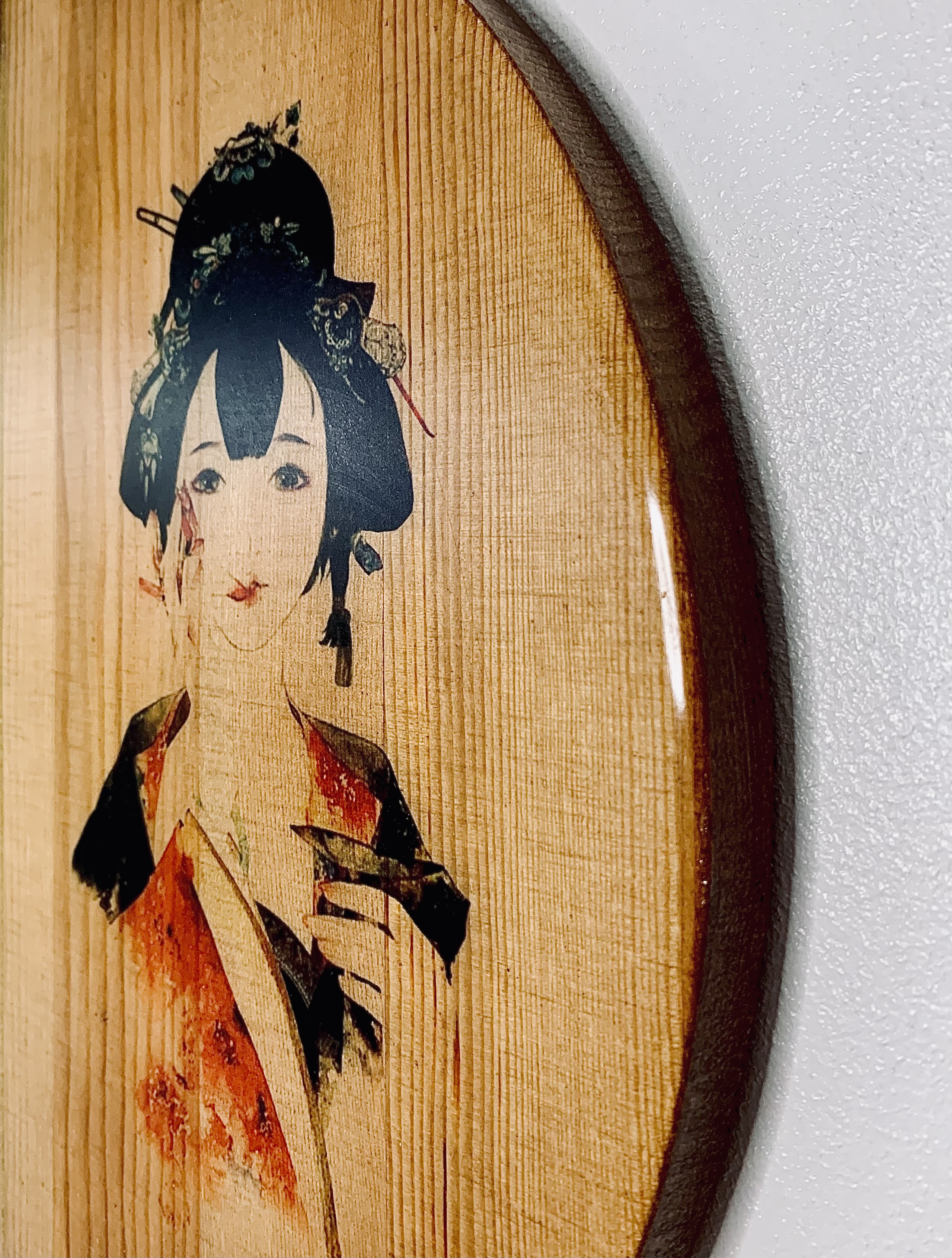 Handmade Board Resin Wood Painting
