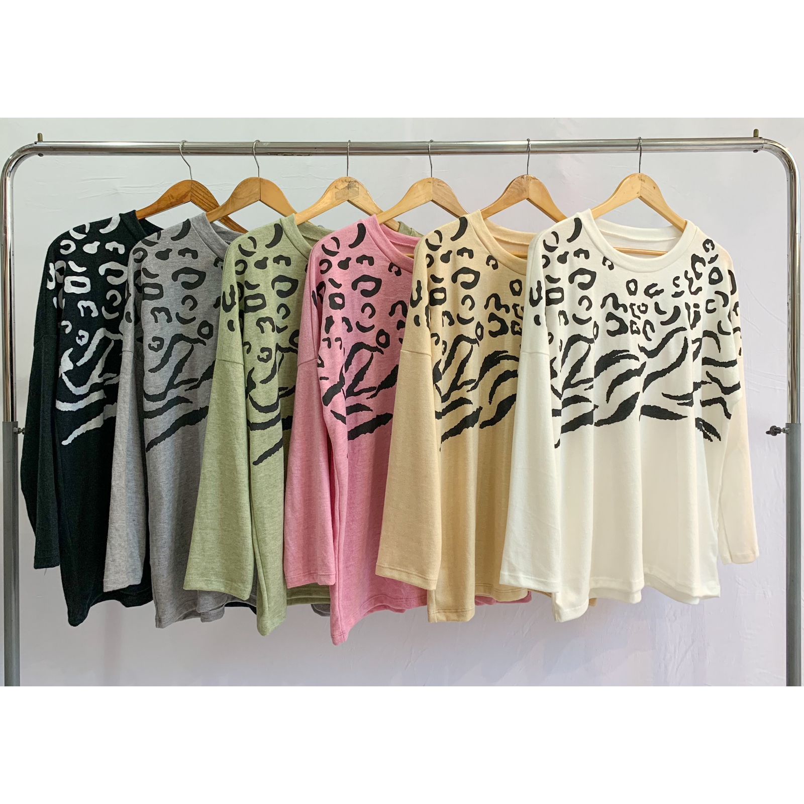 Remerón ANGORA Estampado Manchitas y Cebra