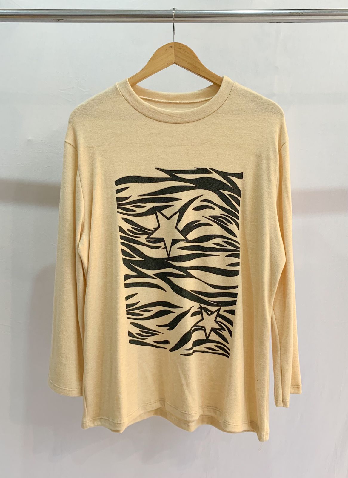 Remerón ANGORA Estampa ANIMAL Y ESTRELLAS