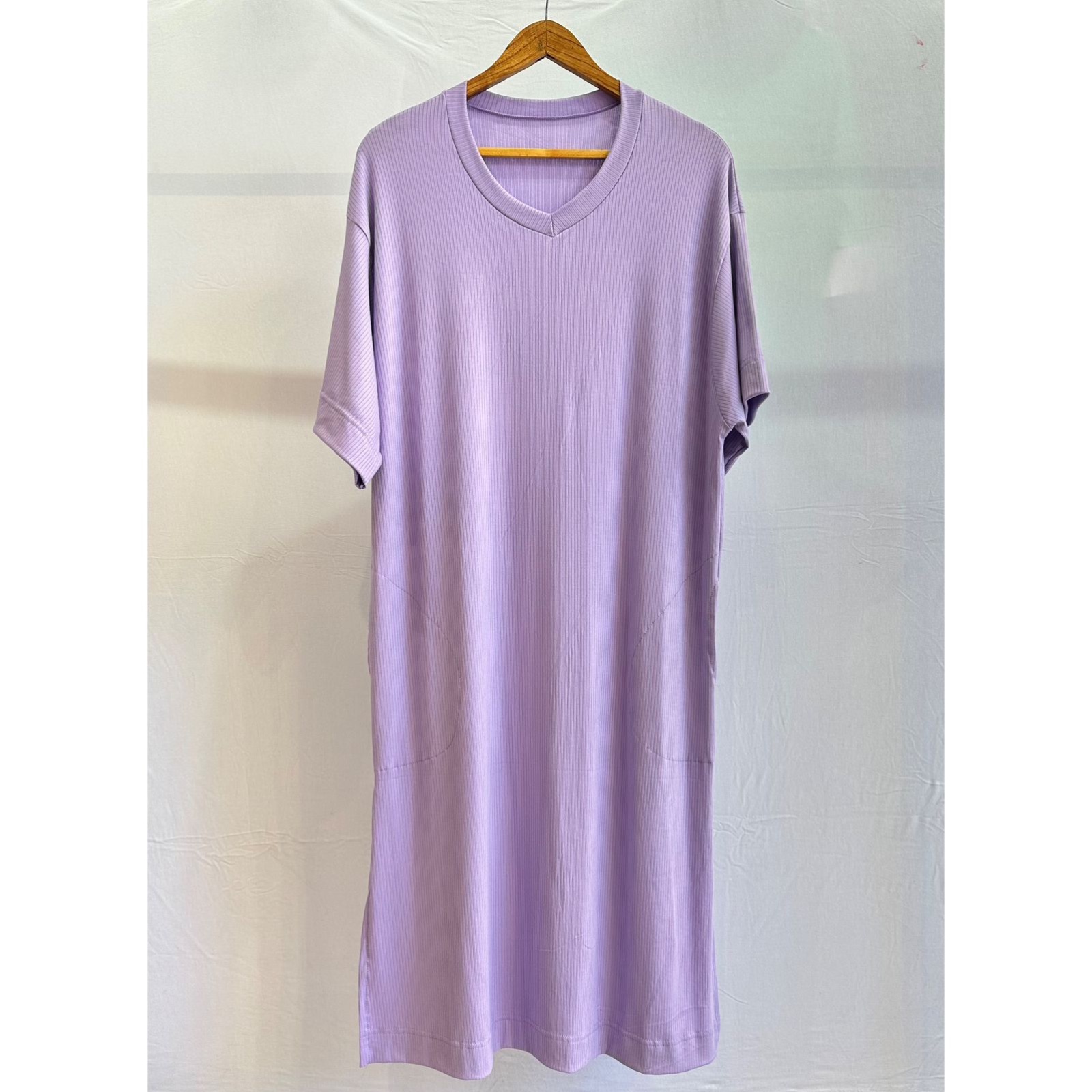 Vestido LARGO Cuello V MORLEY 100% Viscosa