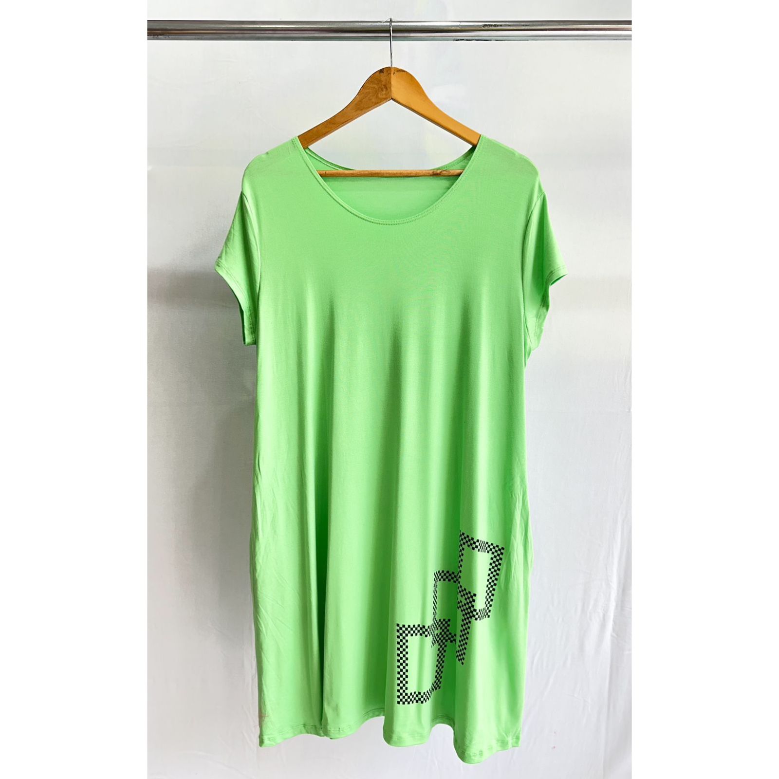 Vestido con Manga CUADROS