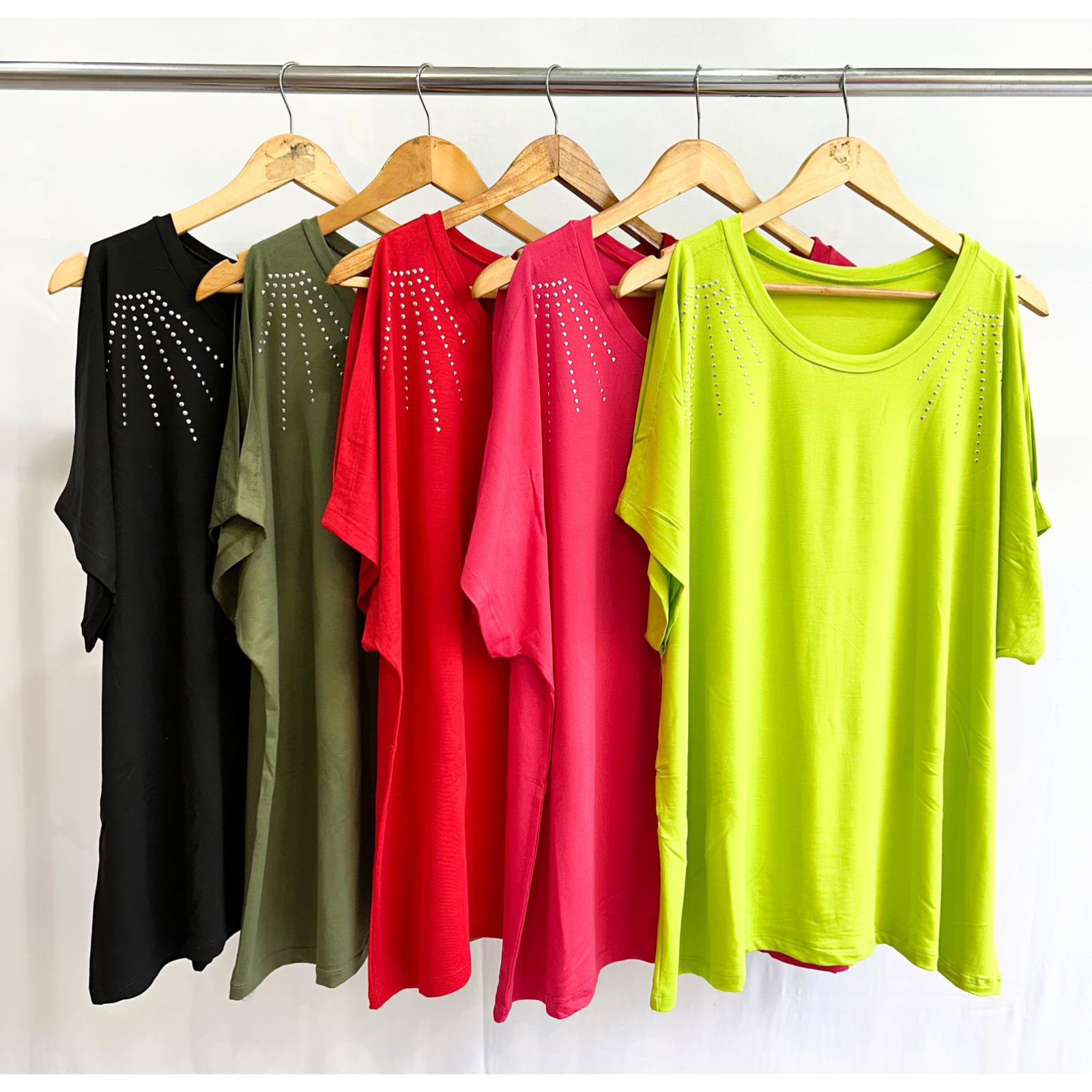Remerón TACHAS BRILLO Hombro DESCUBIERTO