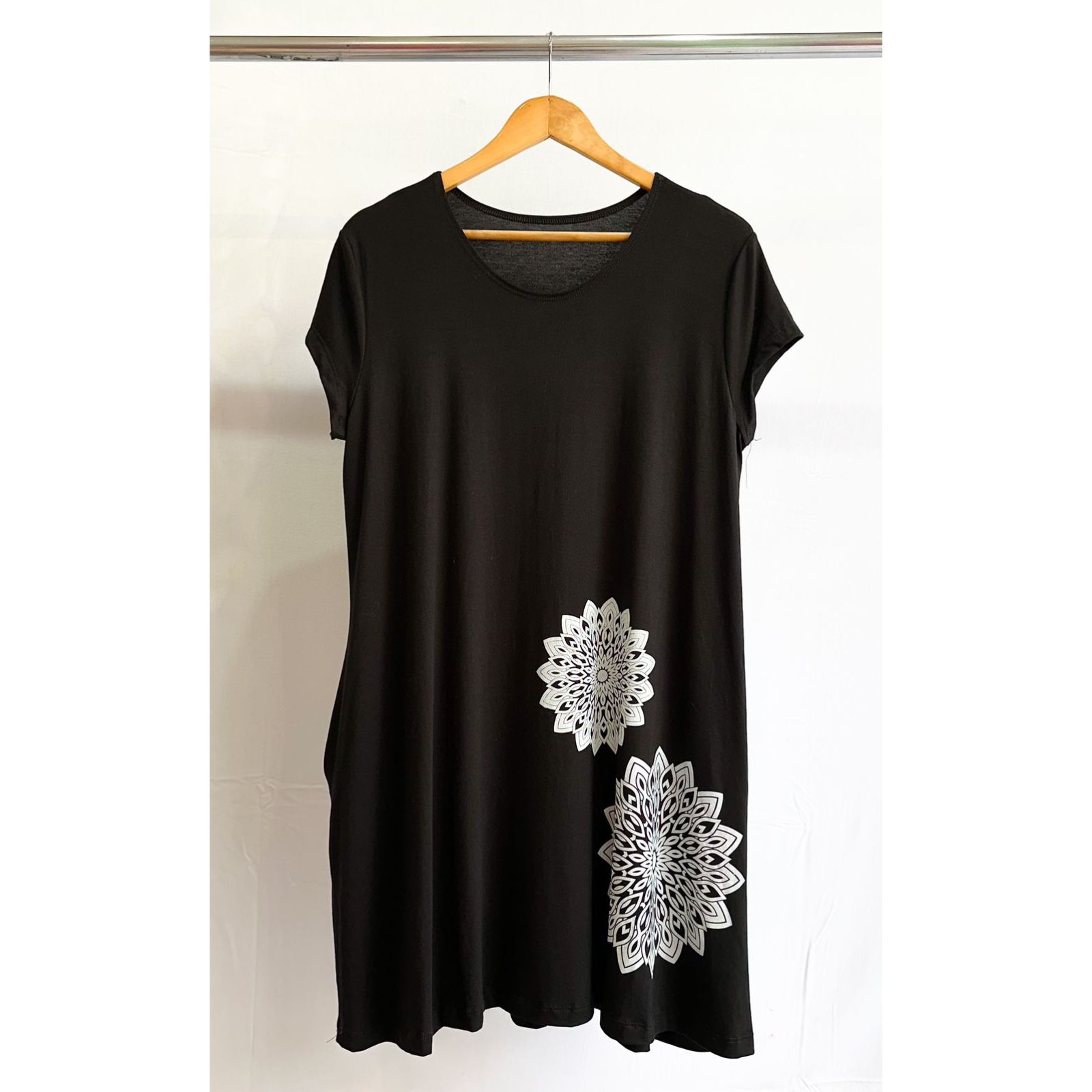 Vestido con Mangas Mandalas