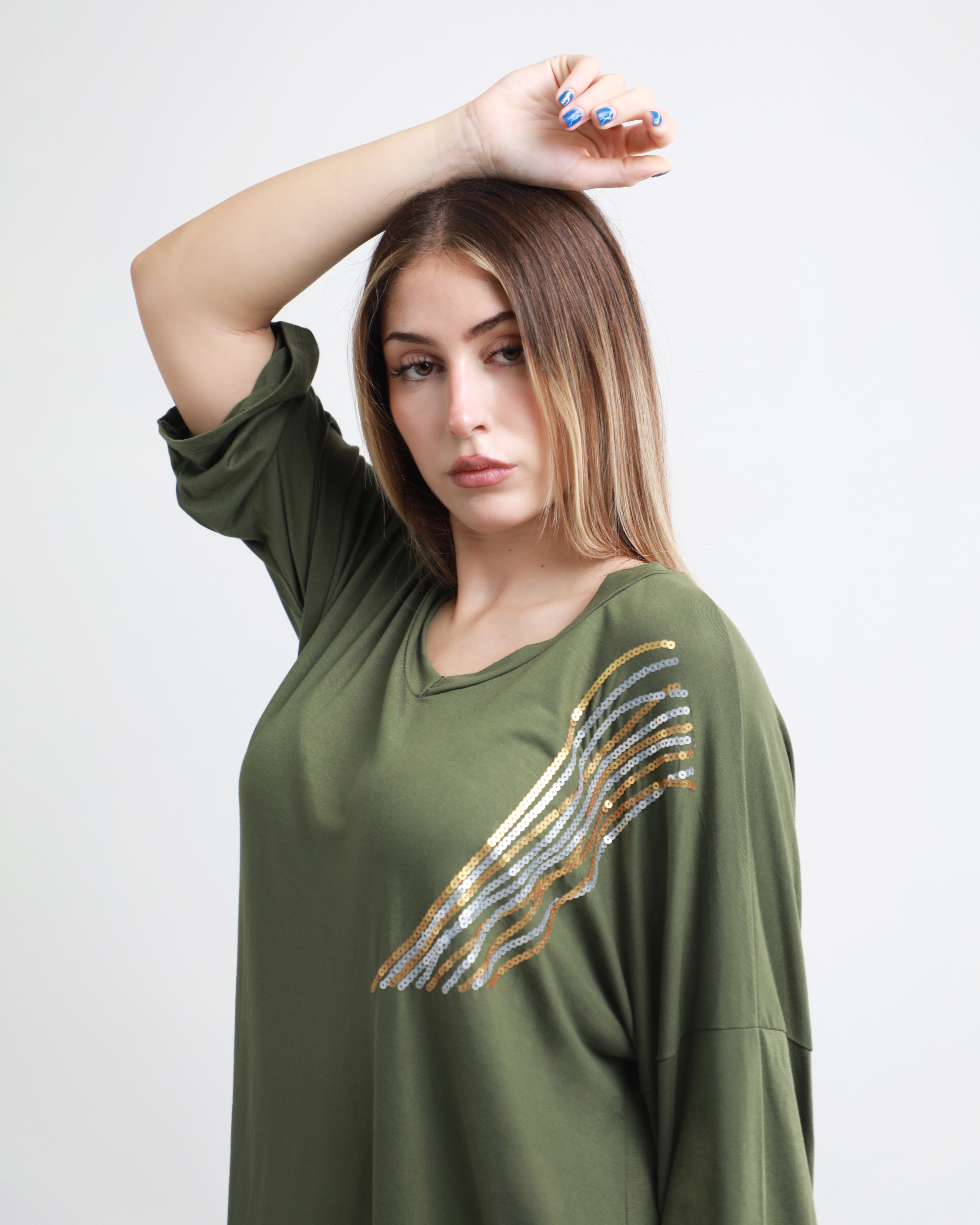 Remerón bordado LENTEJUELAS EMMA