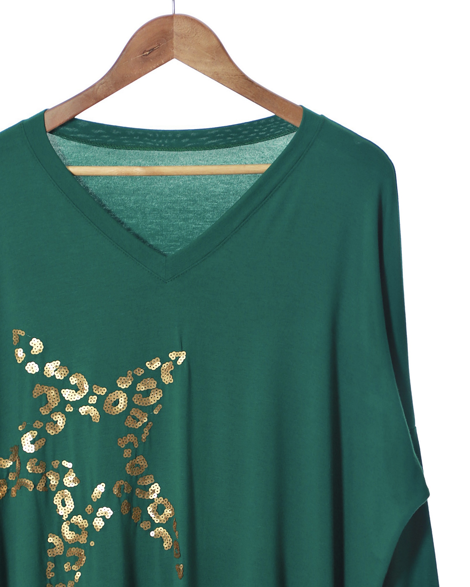 Remerón Bordado de LENTEJUELAS ESTRELLA