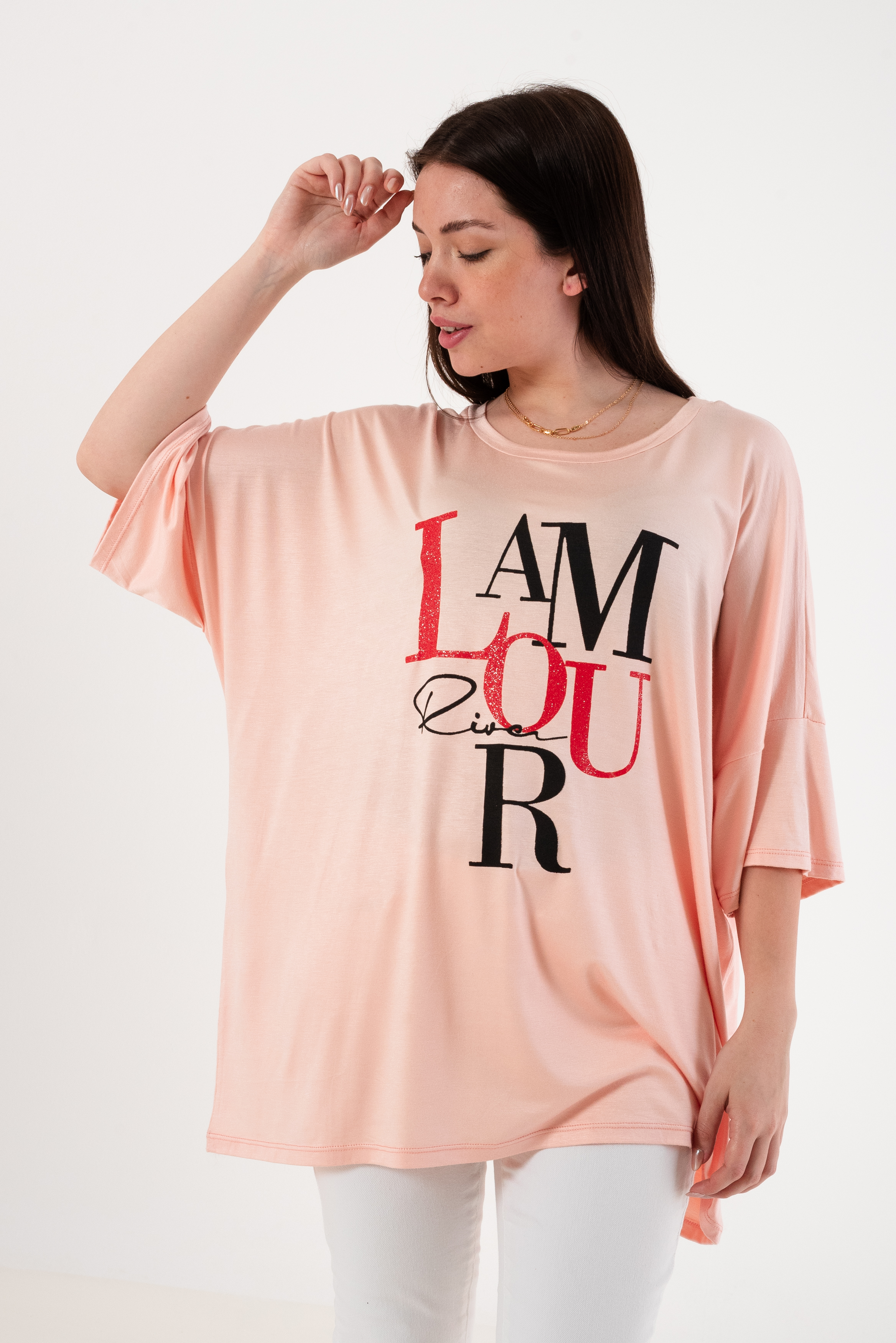 Remerón L AMOUR estampa brillos