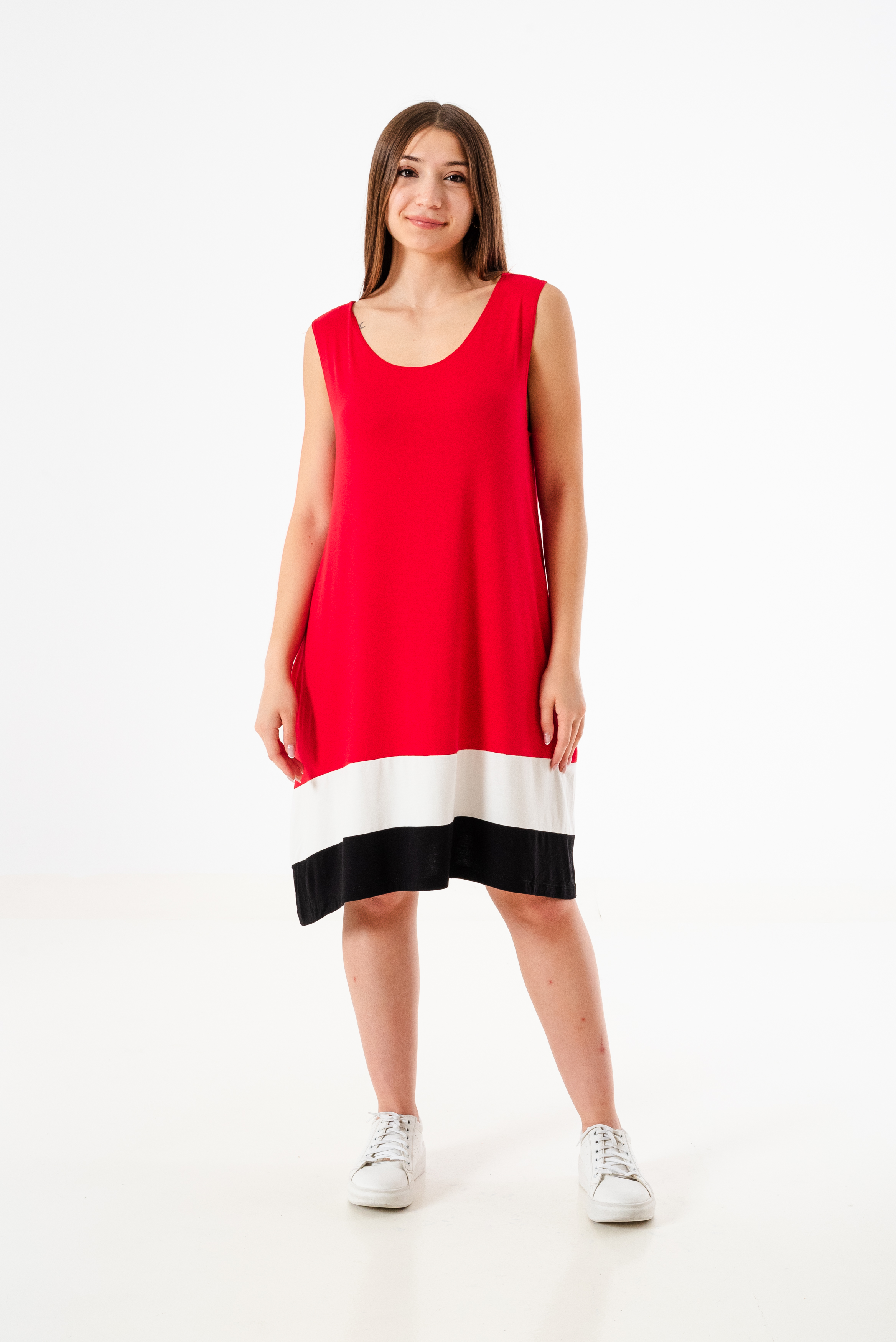 Vestido combi TRICOLOR