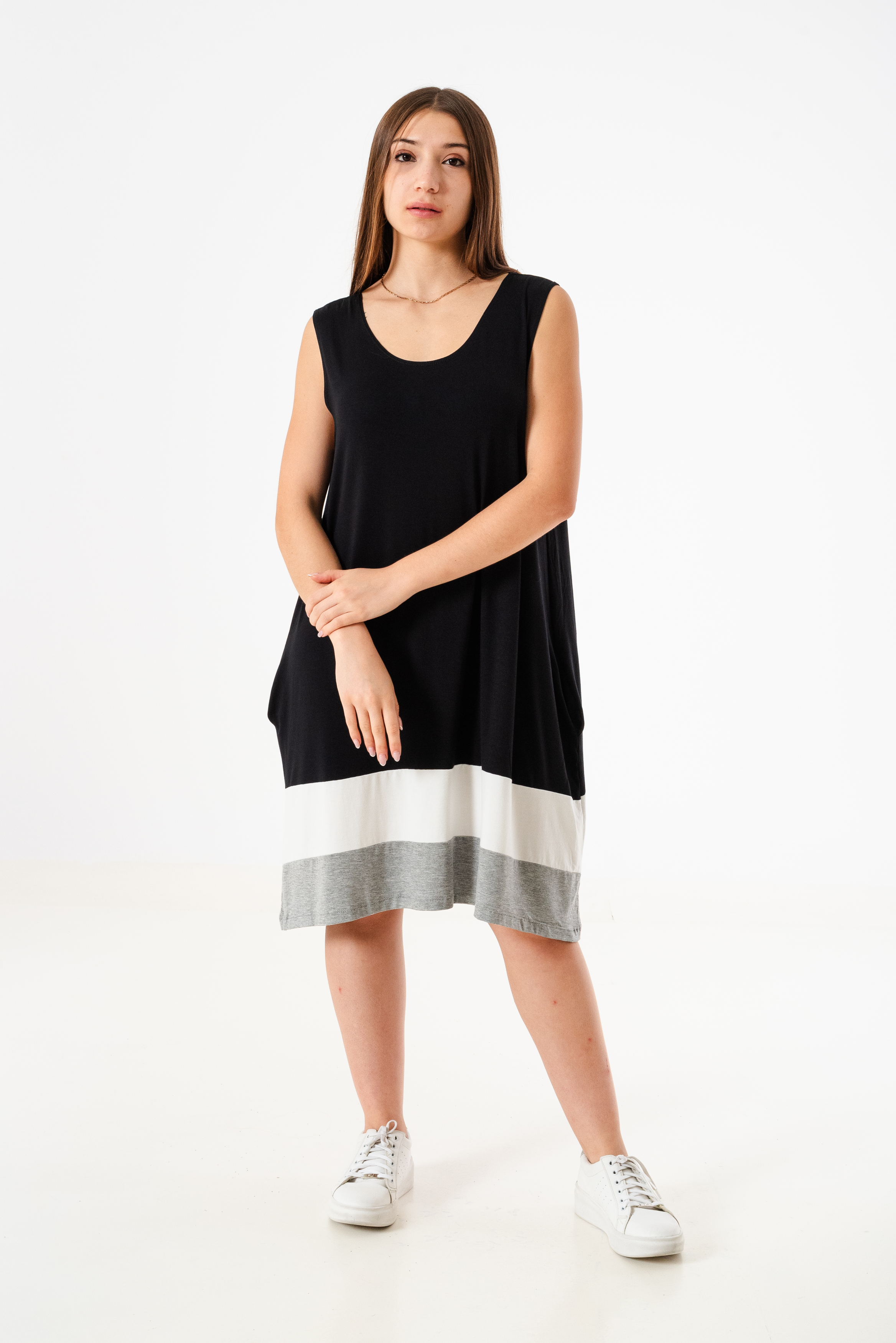 Vestido combi TRICOLOR