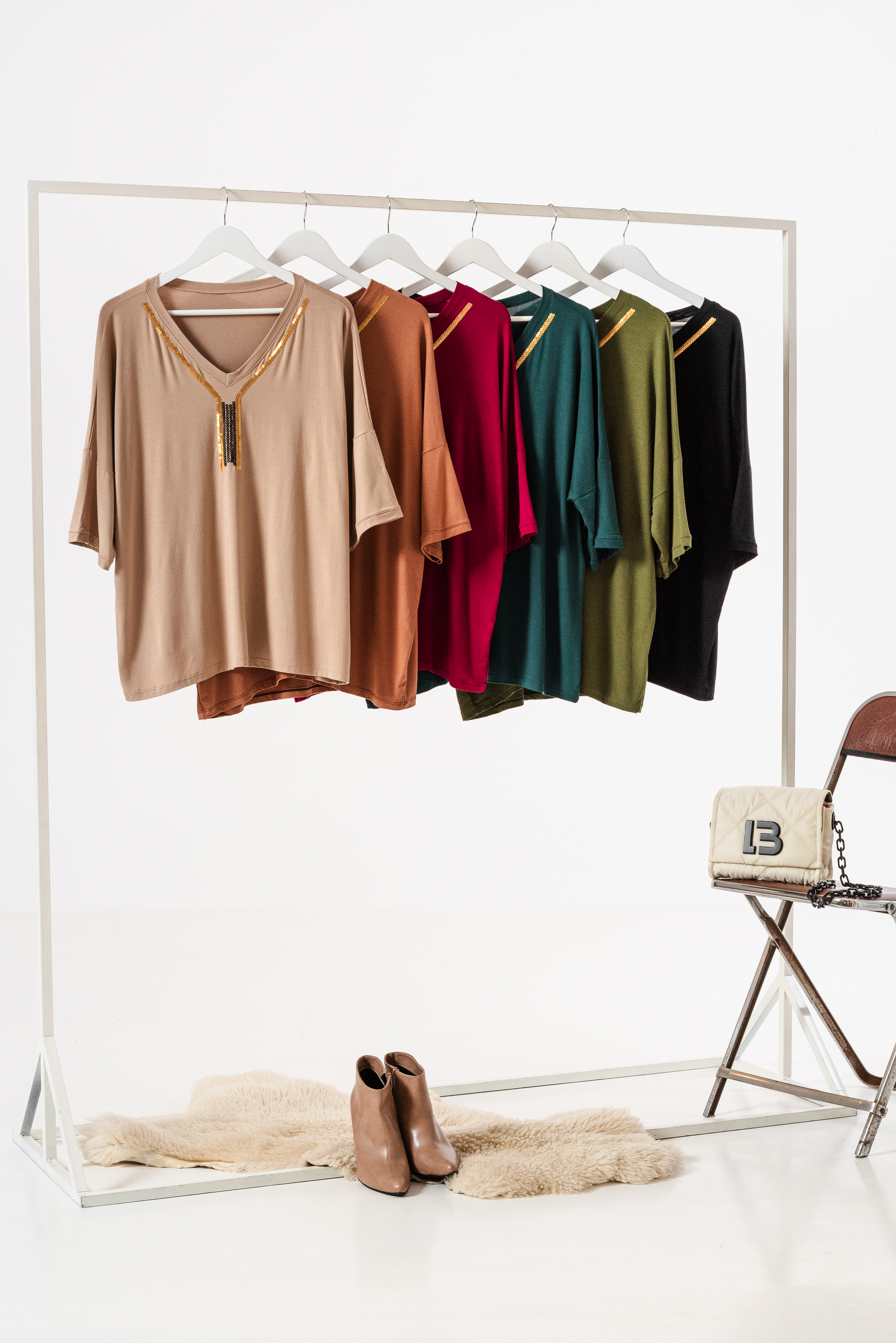 Remerón bordado de lentejuelas NOVA