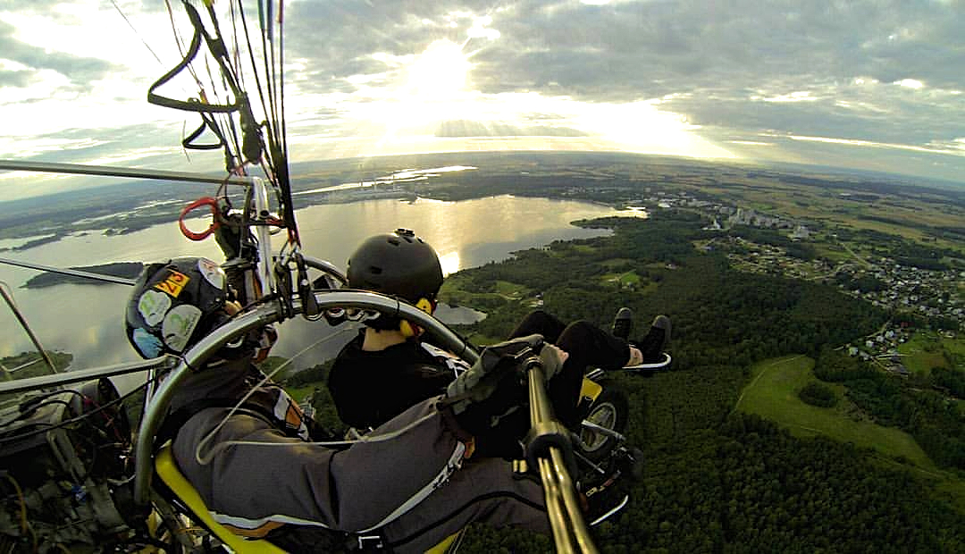 Panoraminis 30 min. skrydis motorizuotu parasparniu + video
