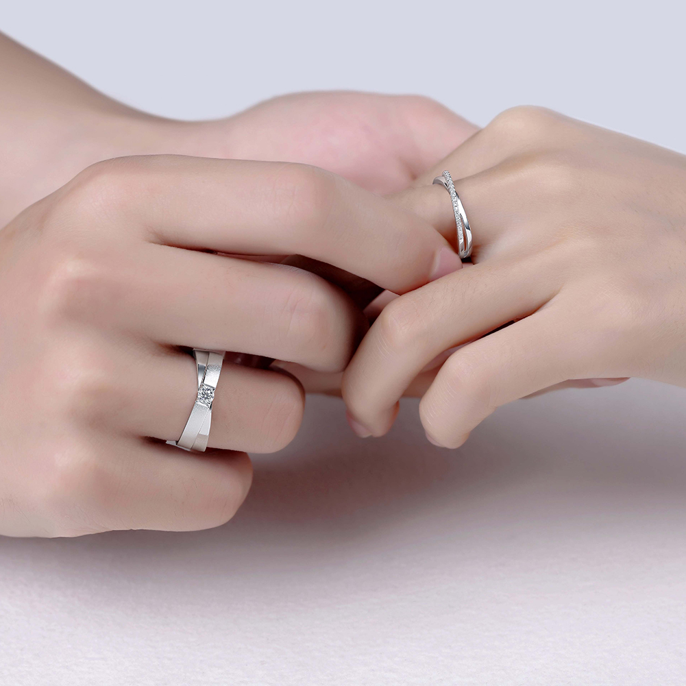 Crossed Destiny 莫桑石對戒