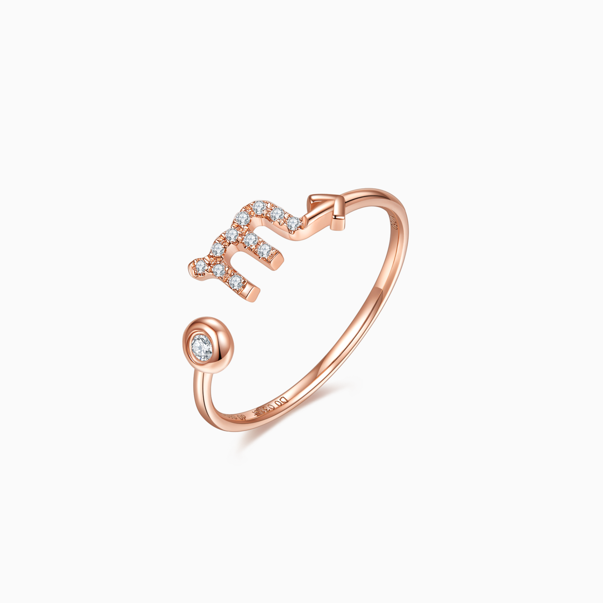 Scorpio 天蠍座莫桑石戒指