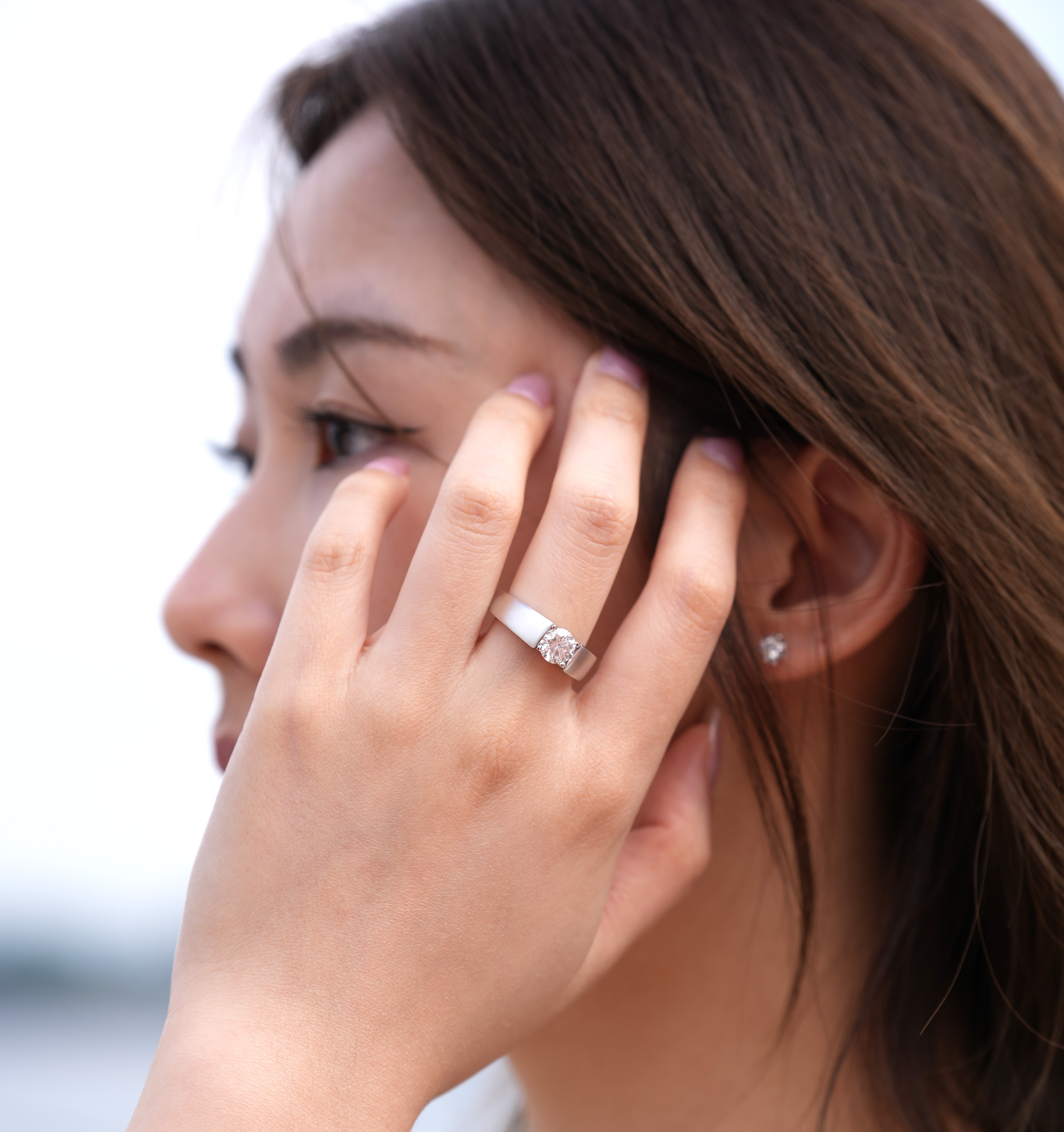 Titan's Band 莫桑石戒指