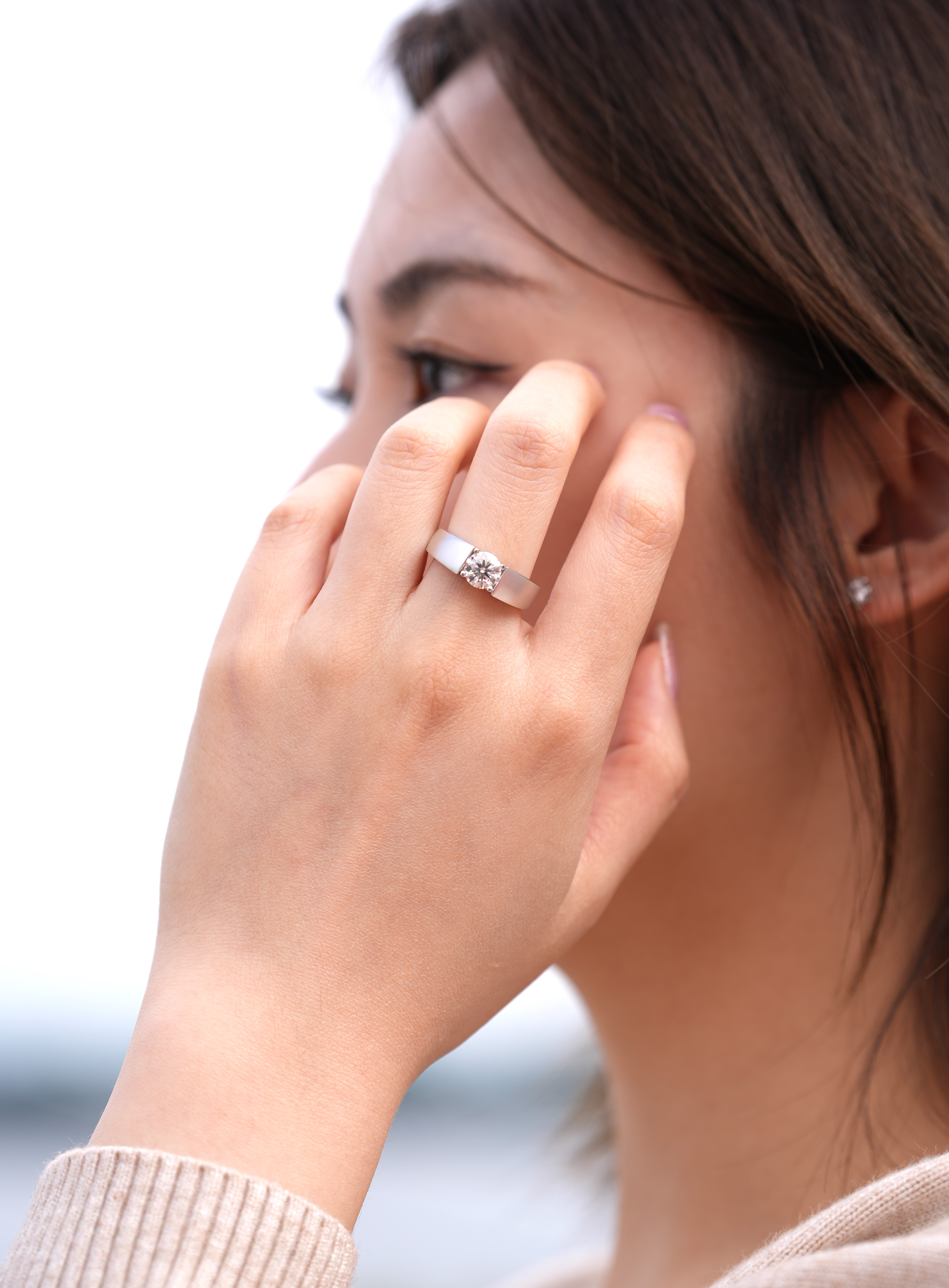 Titan's Band 莫桑石戒指