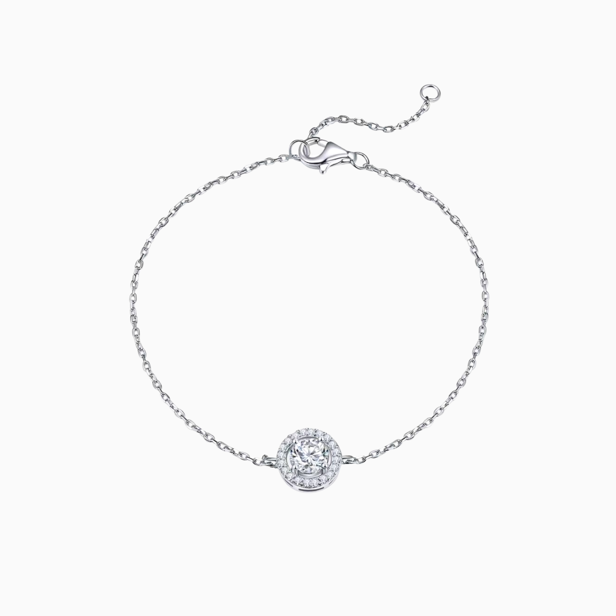 Radiant Halo 莫桑石純銀手鏈