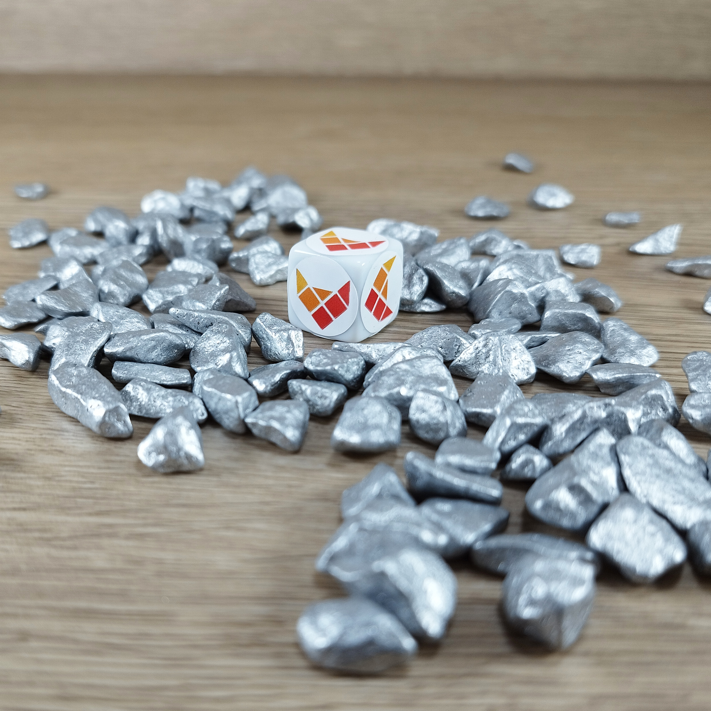 Dekoratyviniai akmenukai "Metallic Sidabras"