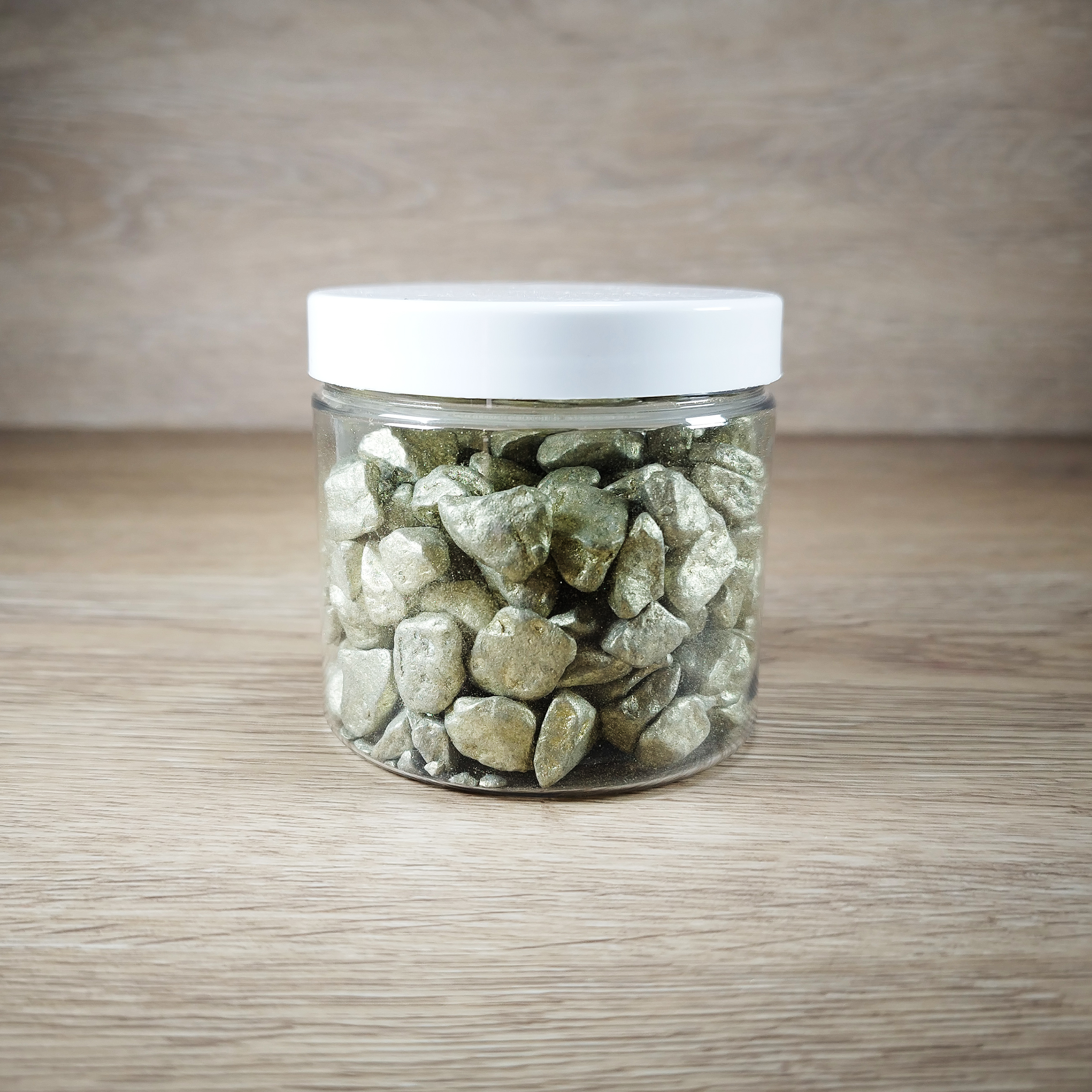 Dekoratyviniai akmenukai "Metallic Baltas Auksas"