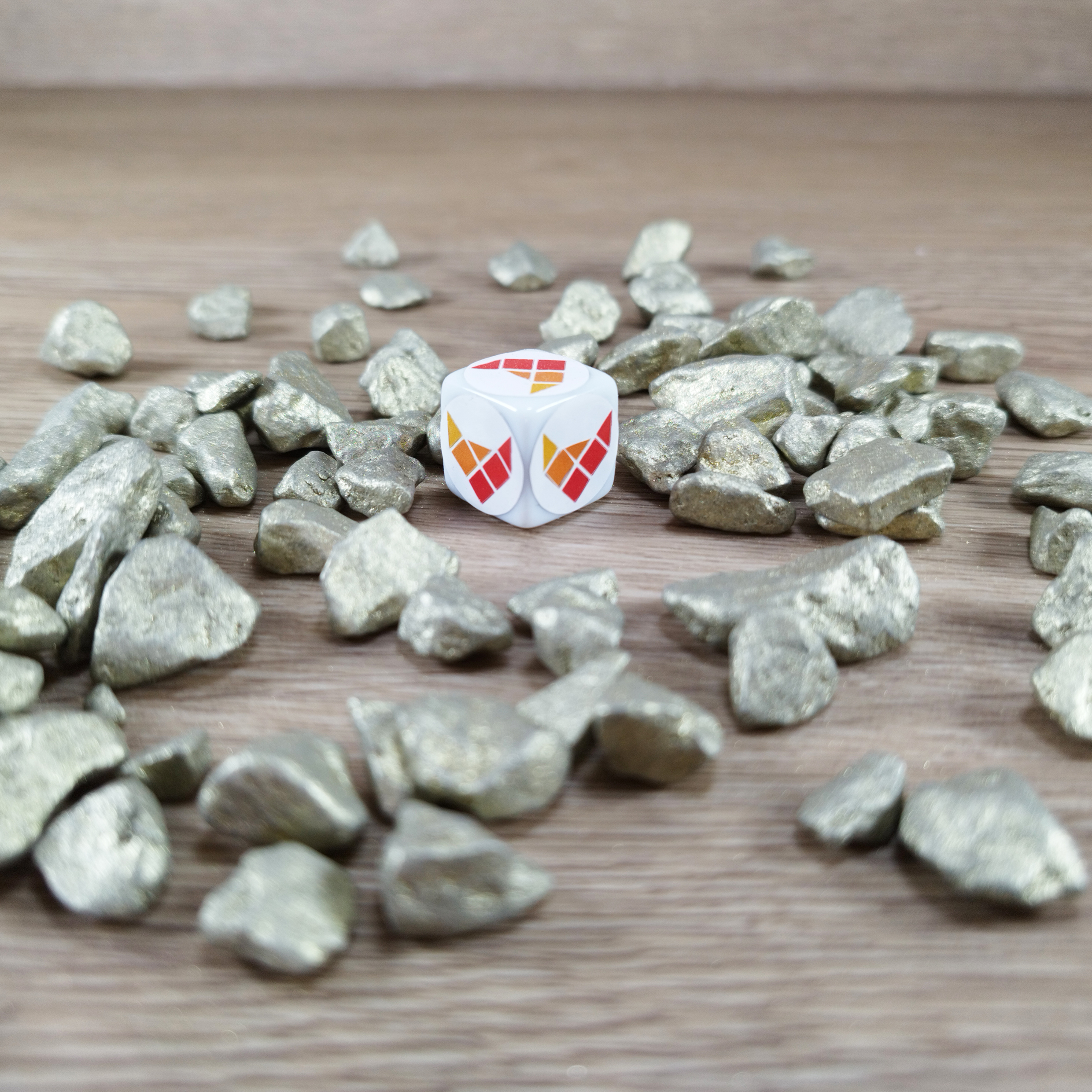 Dekoratyviniai akmenukai "Metallic Baltas Auksas"