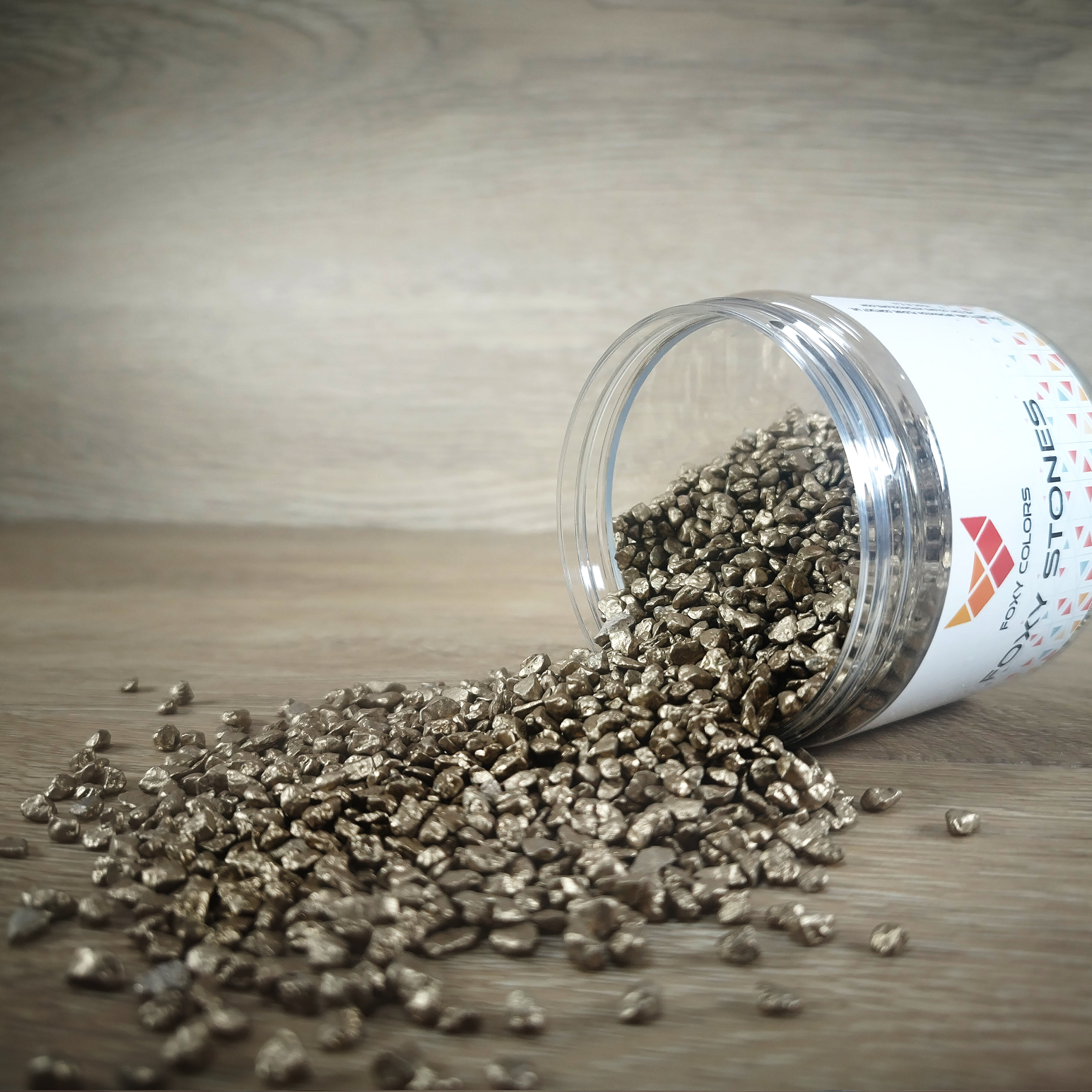 Dekoratyviniai akmenukai "Metallic Auksas mini"