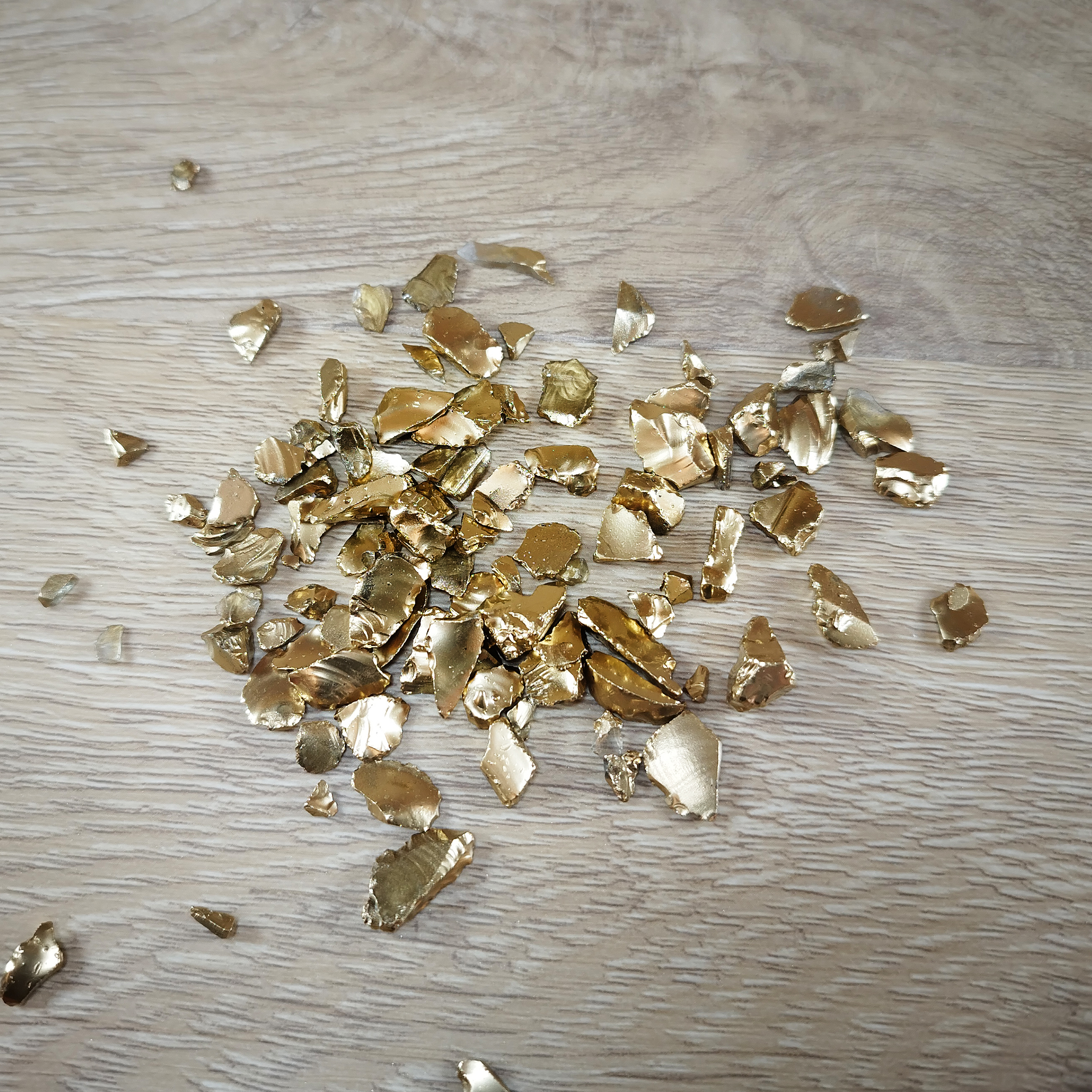 Dekoratyviniai akmenukai "Metallic Mirror Auksas"