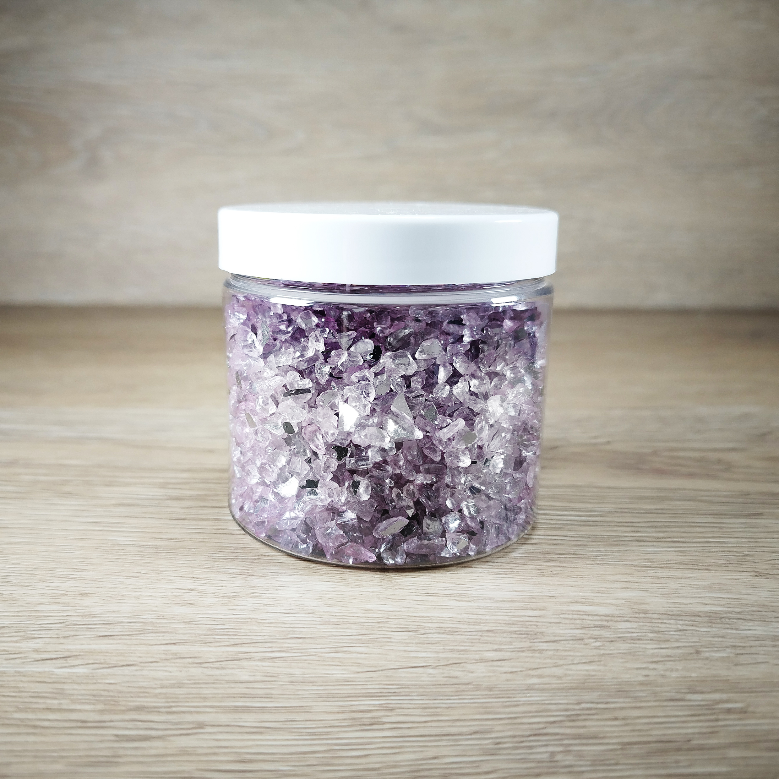 Dekoratyviniai akmenukai "Rožinis stiklas"