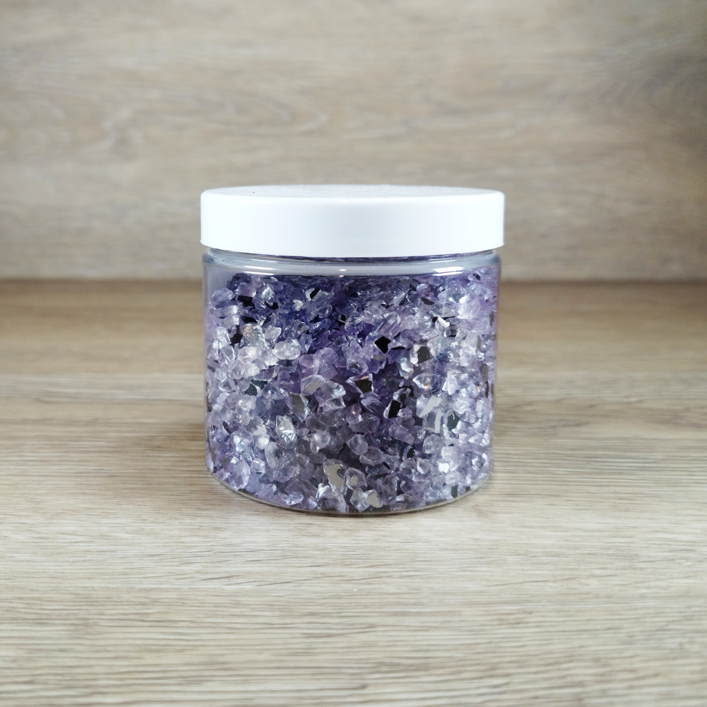 Dekoratyviniai akmenukai "Violetinis stiklas"