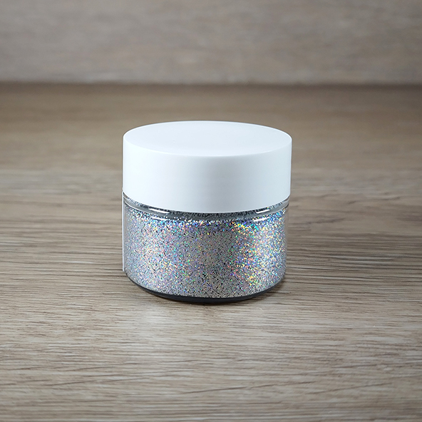 Smulkūs Blizgučiai "Sidabrinis holografinis"