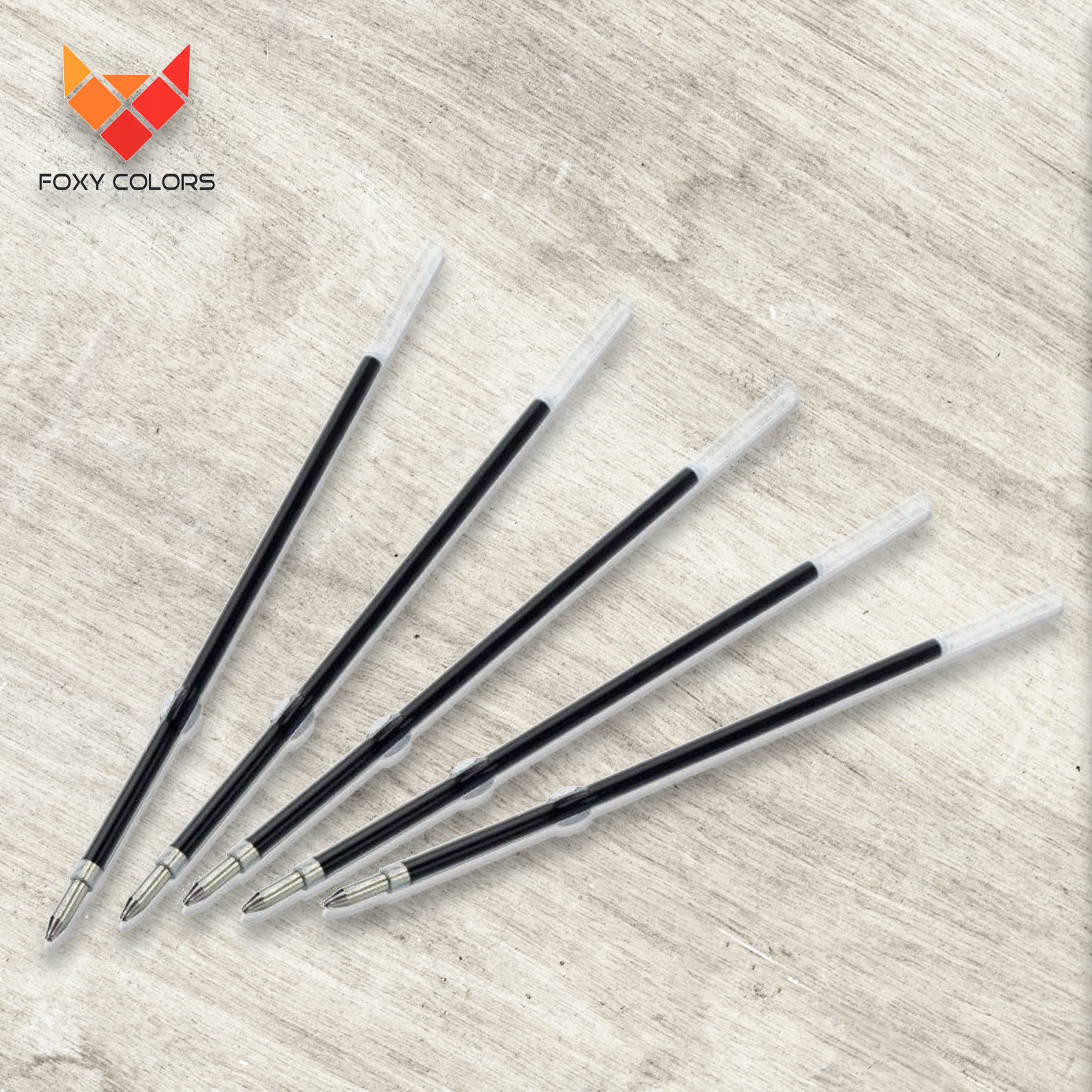 RAUDONOS Šerdelės Silikoninėms rašiklių formoms  5 vnt